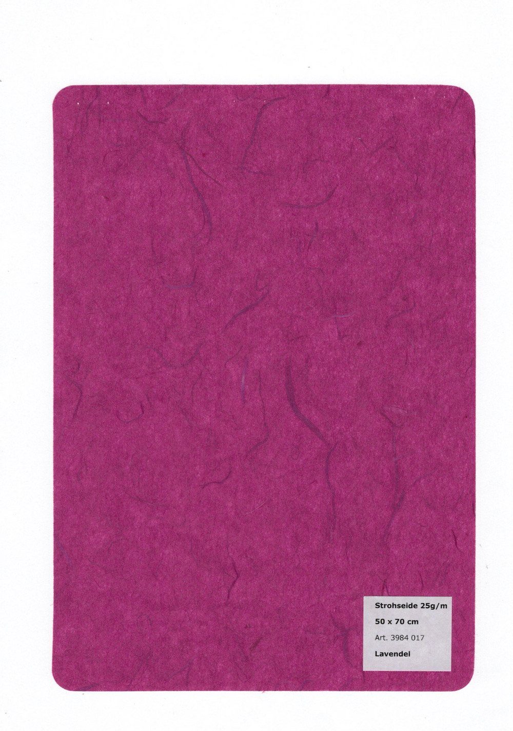 HobbyFun Zeichenpapier STYLO Strohseide 25 g/m² 50x70cm, 1 Bogen Lavendel