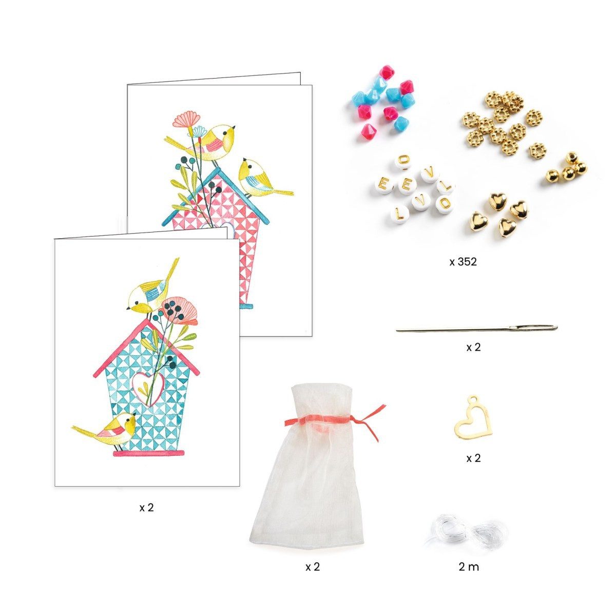 Thumbnail - DJECO Bastelnaturmaterial Djeco Schmuck basteln Buchstaben