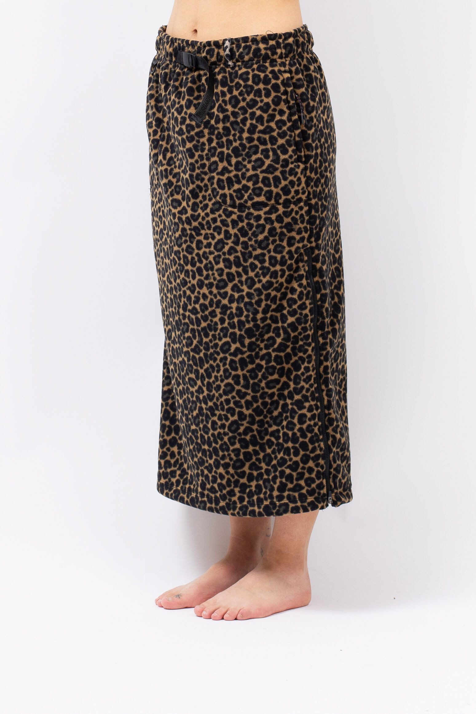 Eivy A-Linien-Rock Leoparden-Muster, mit Seitentaschen