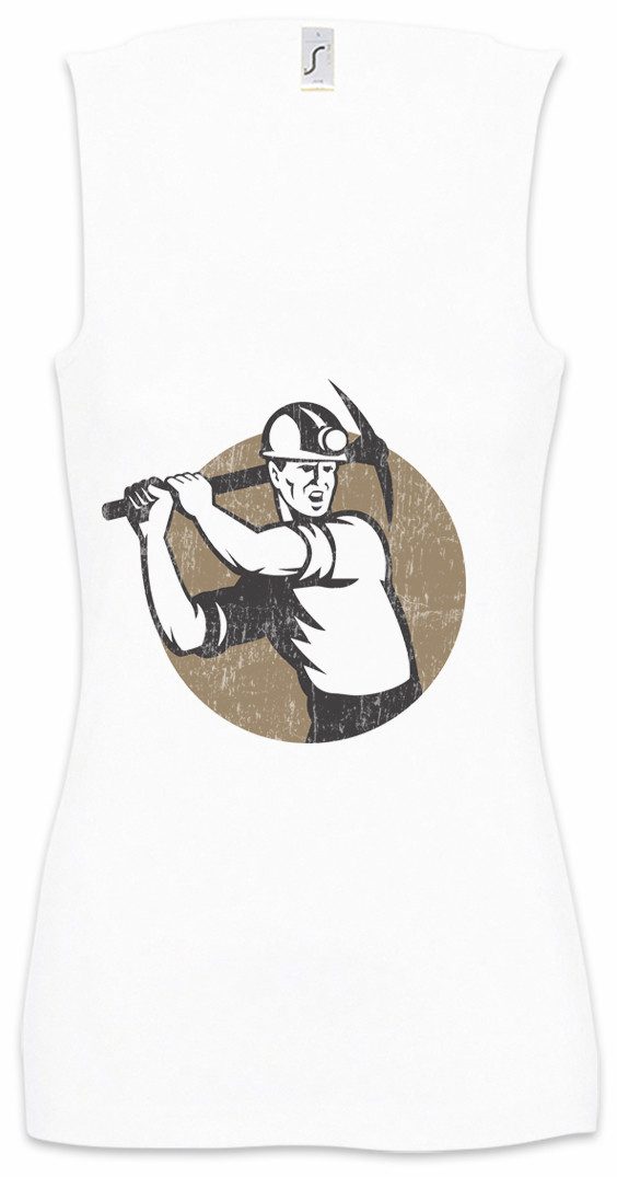 Tanktop Miner VI Ärmelloses Damen T-Shirt Bergarbeiter Bergmann Kumpel Mine