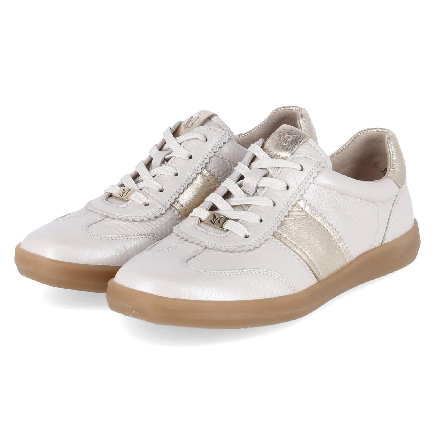 Caprice Caprice 9-23758-46-128 Damen Glattleder weiss Schnürschuh