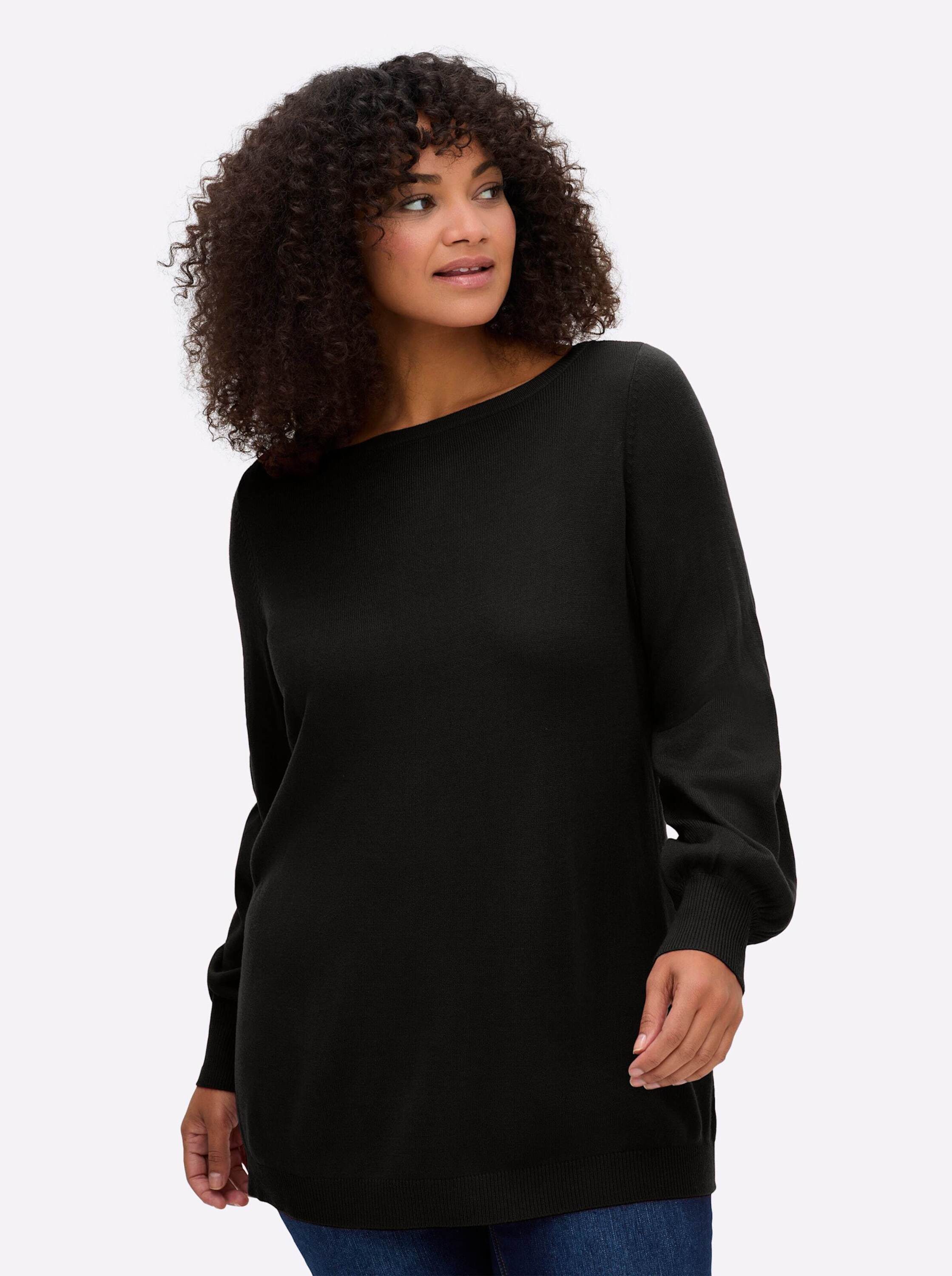 Sheego Strickpullover Pullover Langarm Jersey
