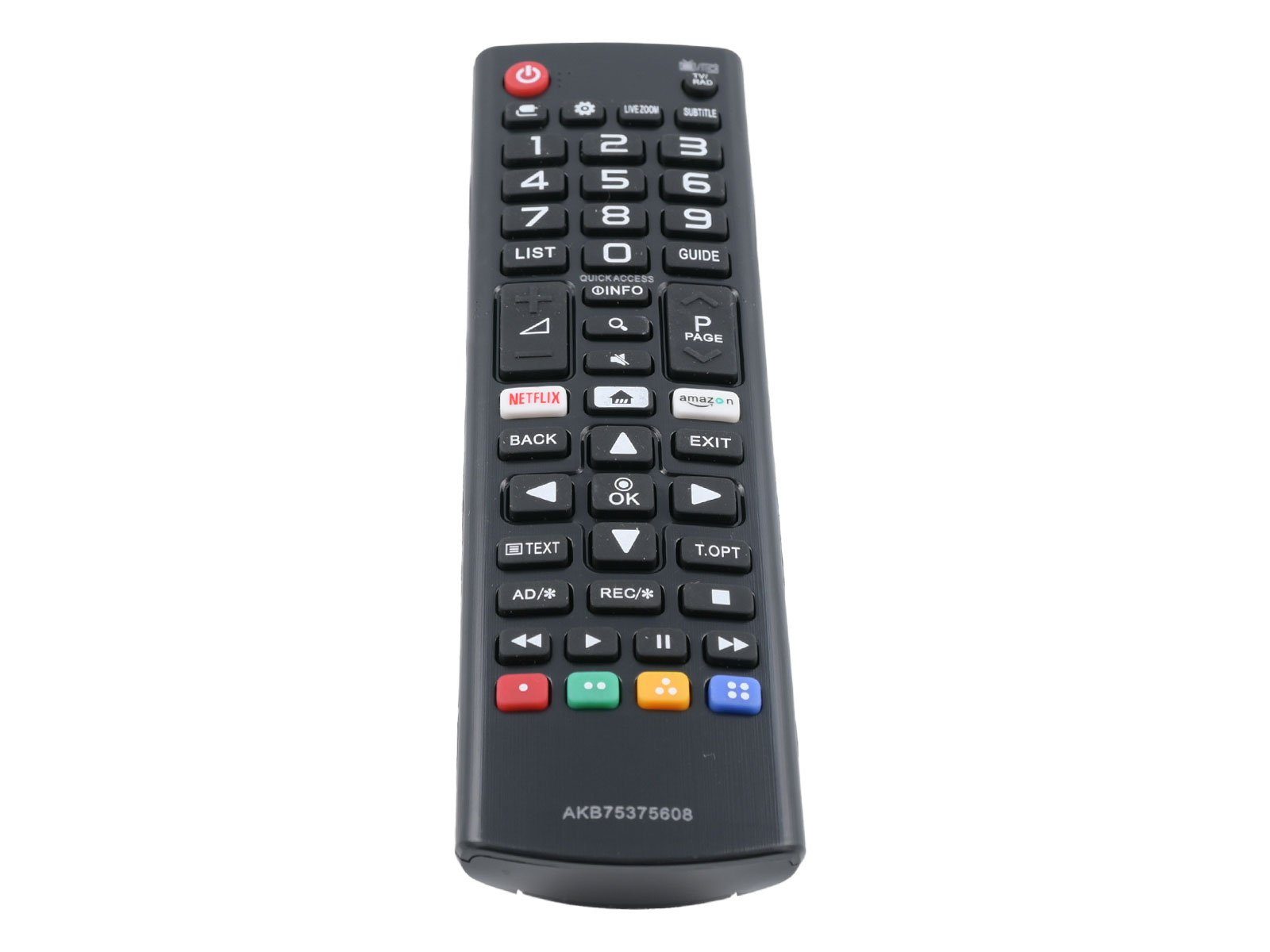 azurano Ersatz für LG AKB75375608 Universal-Smart-TV-Fernbedienung (Streaming-Tasten)