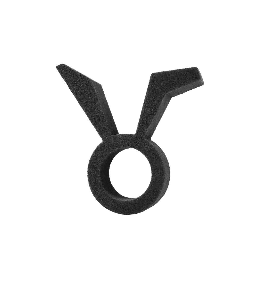Oasis Bastelmoos OASIS® Black Ideal Nass-Steckschaum Hase, Holzunterlage, 43x40x5cm