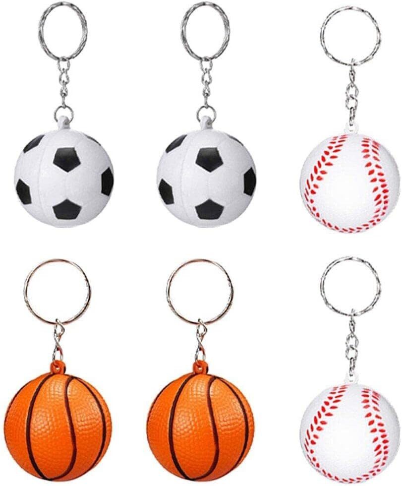 FELIXLEO Dekohänger Sportball Schluesselanhaenger 6er Set Mini (1 St)