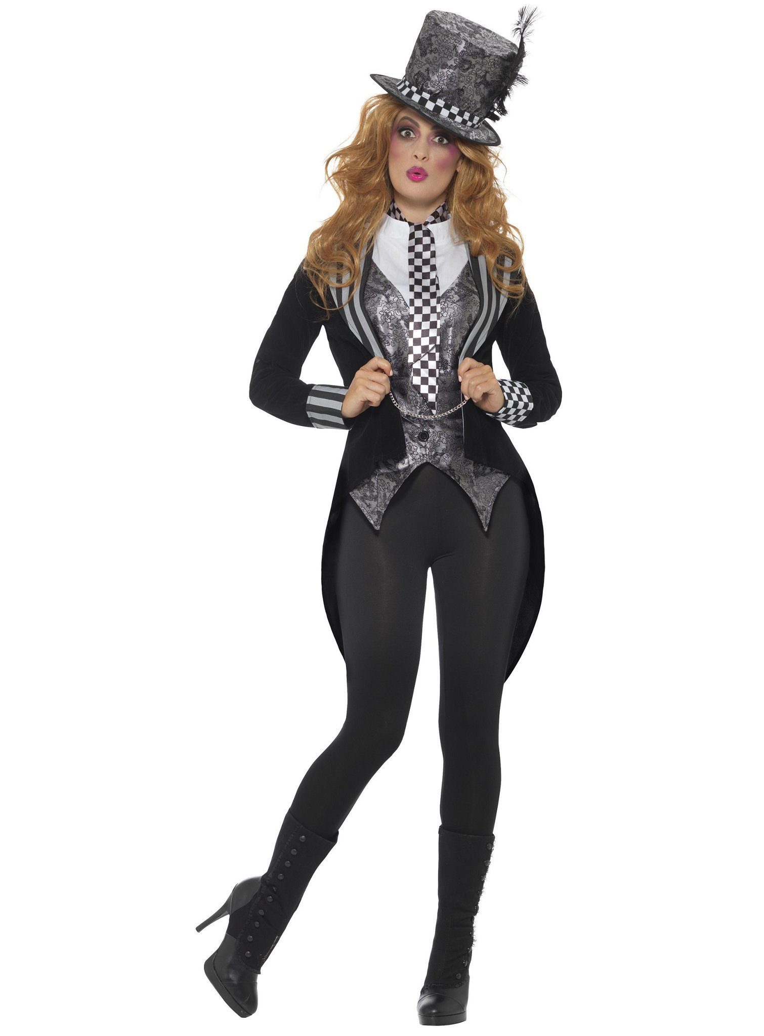 Smiffys Kostüm Mad Hatter Missy, Die Varieté-Version des verrückten Hutmachers