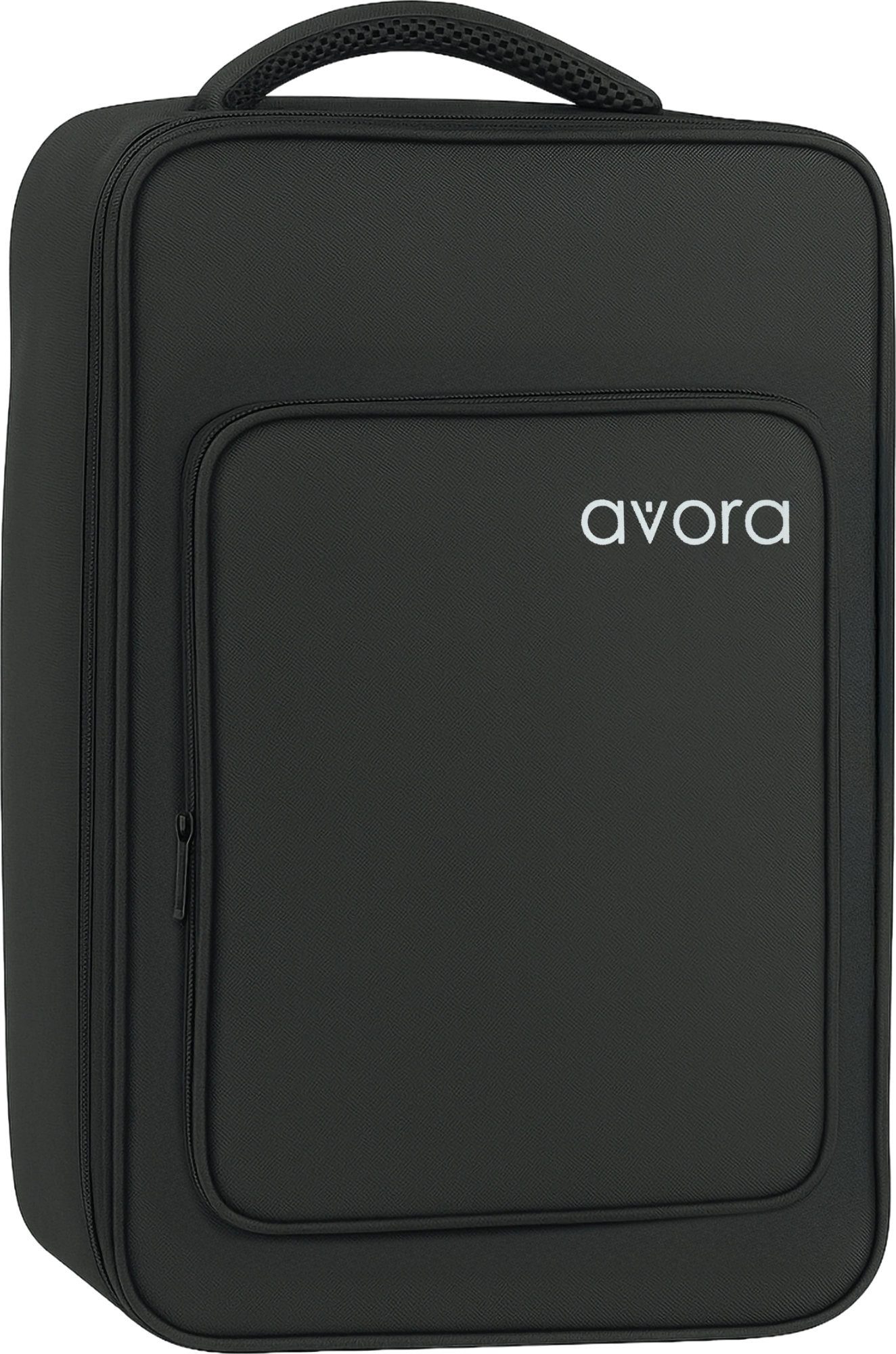 avora Cajon Universal Cajon-Tasche Schwarz - Optimaler Schutz und Transportkomfort, Gepolsterter Cajon-Bag mit Rucksackgurten und Außentasche