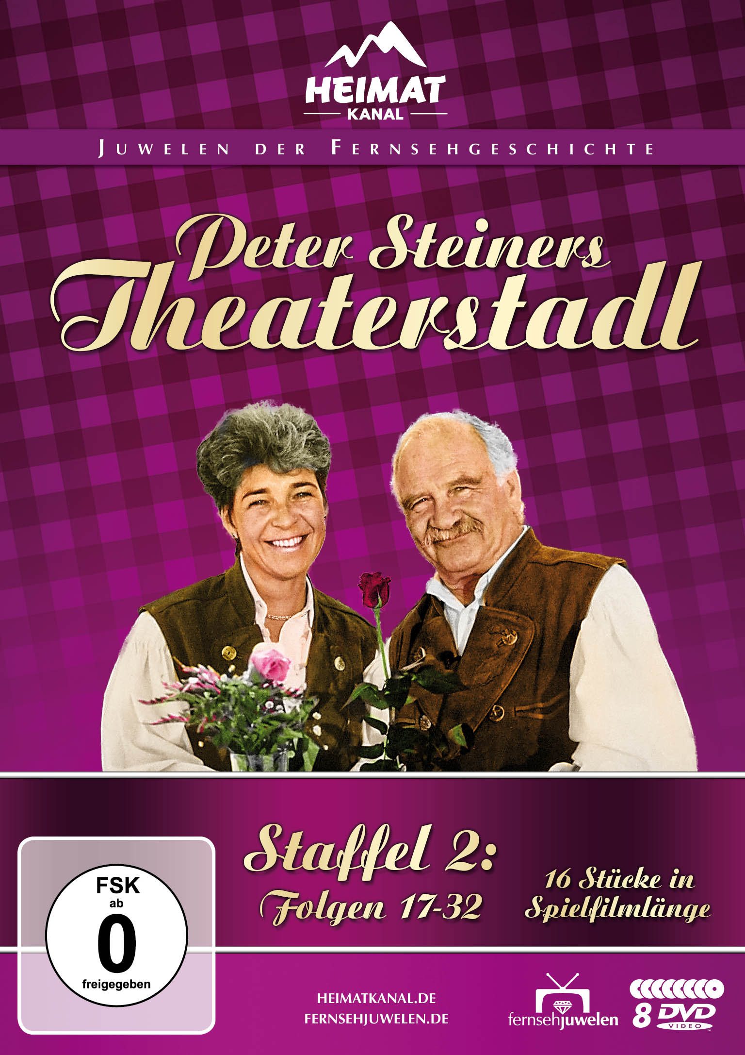 Fernsehjuwelen DVD Peter Steiners Theaterstadl - Staffel 2: Folgen 17-32 (8 DVDs), (1-St)
