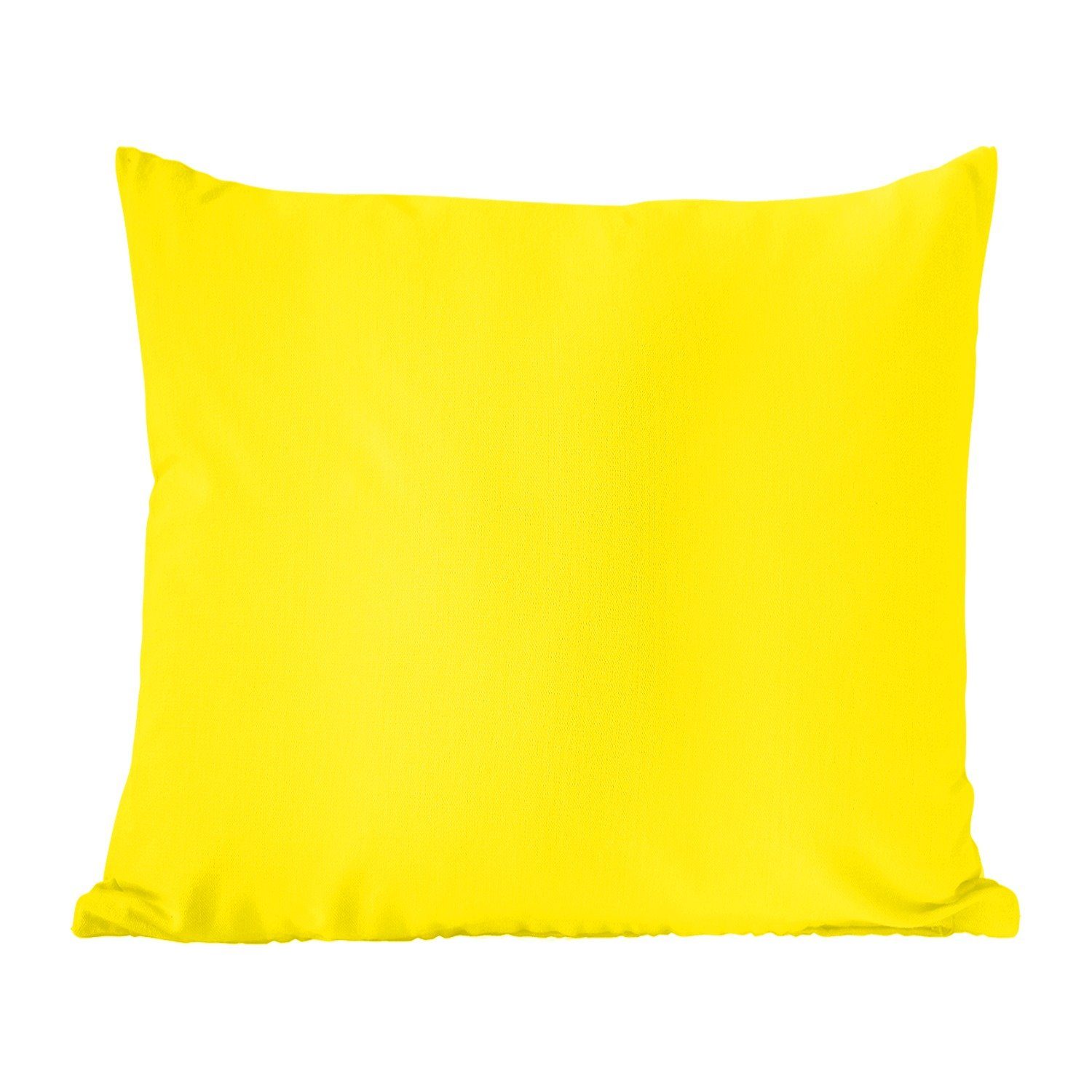MuchoWow Dekokissen Gelb - Zitrone - Neon - Farben, Zierkissen mit Füllung für Wohzimmer, Schlafzimmer, Deko, Sofakissen