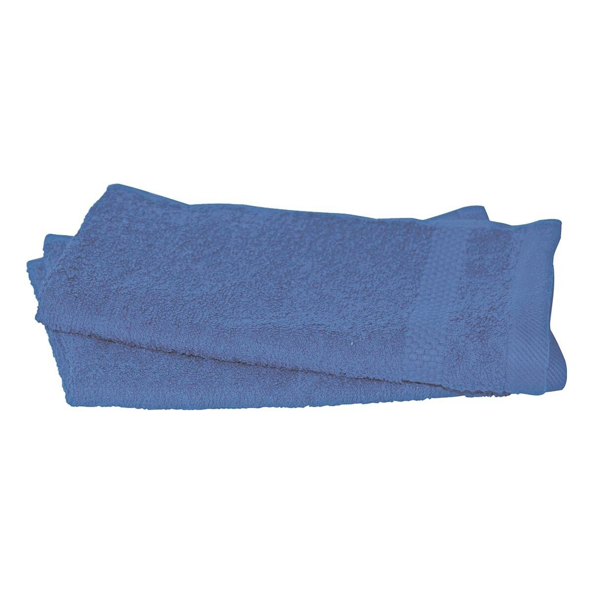 Dyckhoff Gästehandtücher Planet, Baumwolle (2-St), weich und saugfähig, mit formstabiler Borte blau