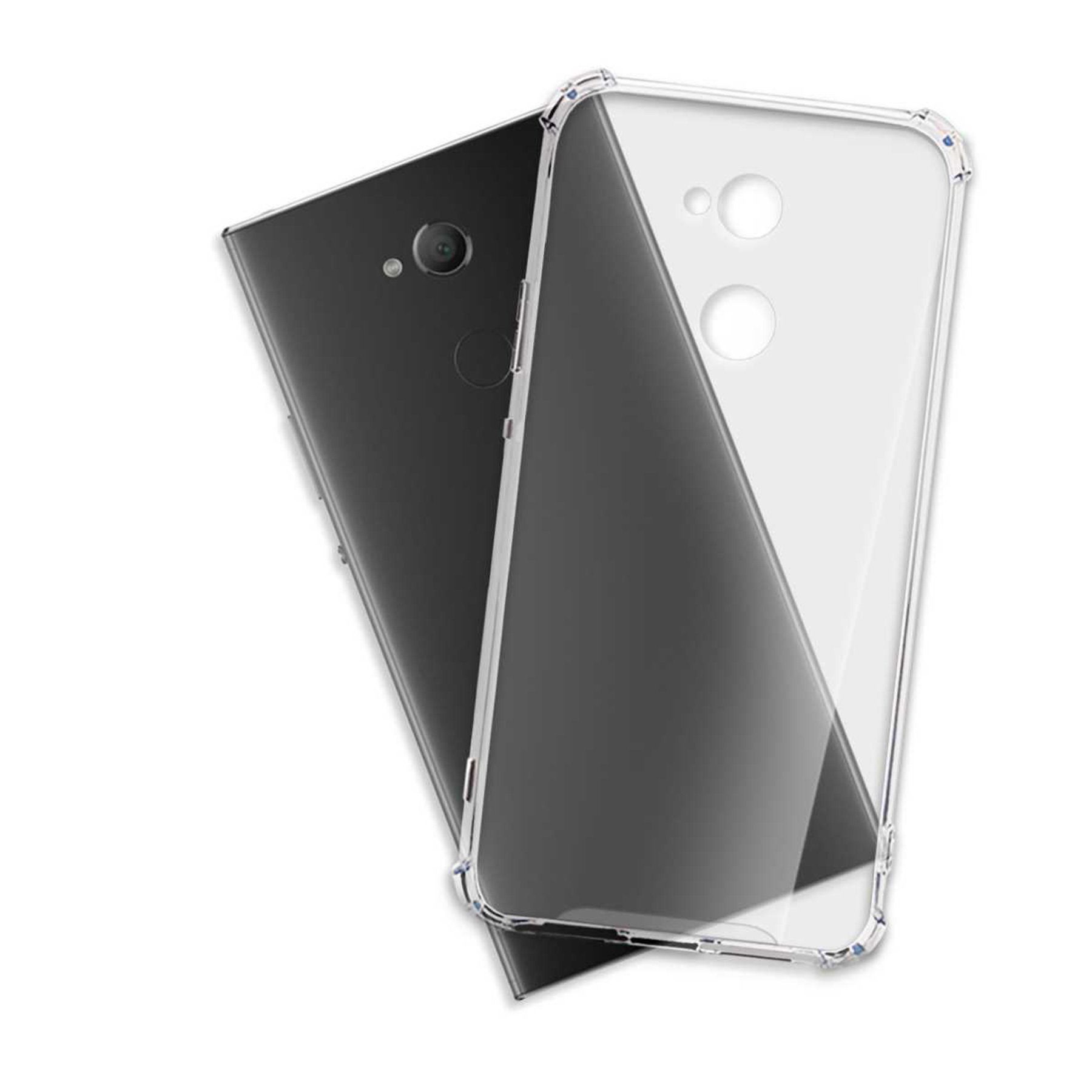 mtb more energy Smartphone-Hülle Clear Armor Case für Sony Xperia XA2 Ultra, Transparente TPU Schutzhülle Case Backcover mit Anti-Shock Verstärkung