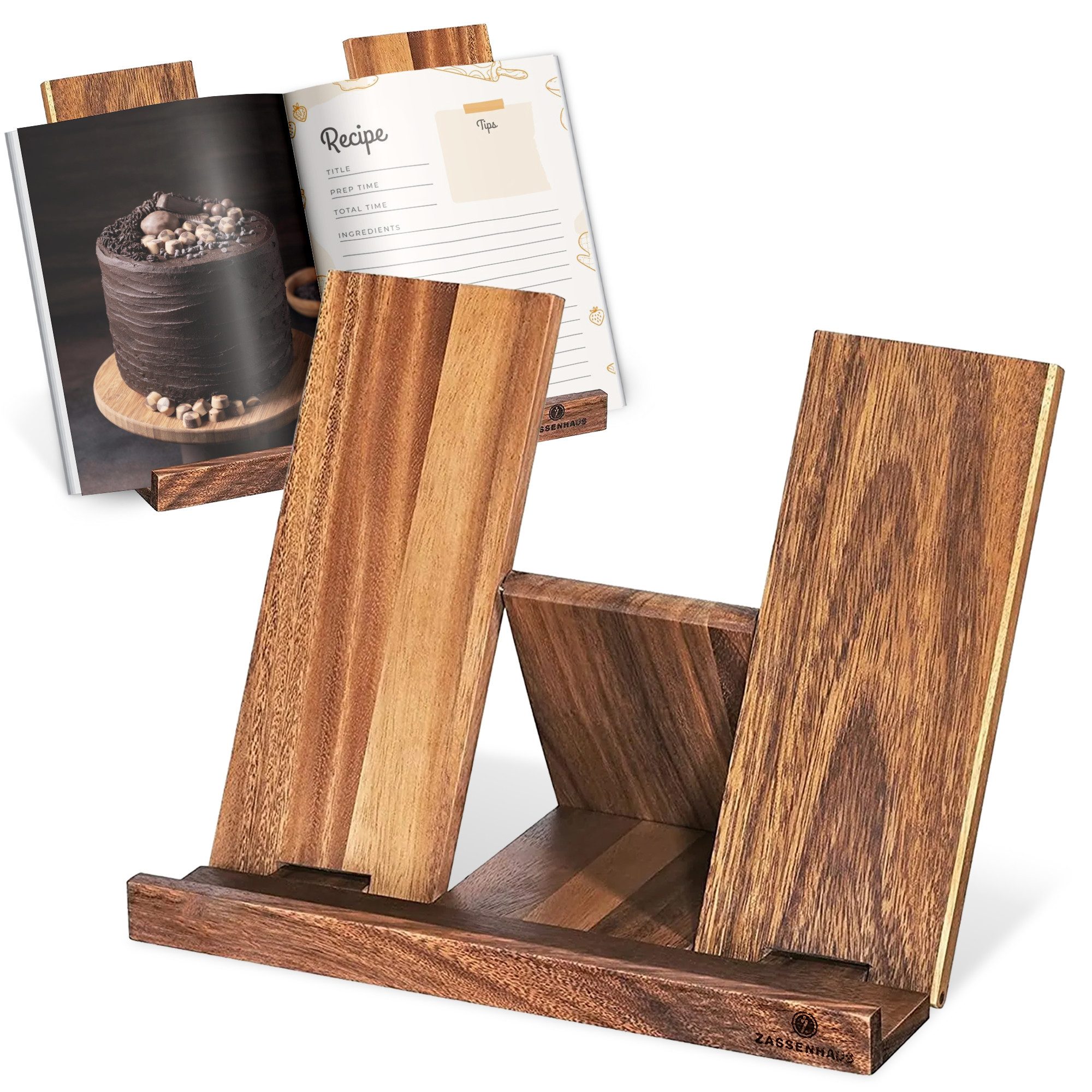 ZASSENHAUS Kochbuchhalter Zassenhaus Kochbuchhalter aus Akazienholz