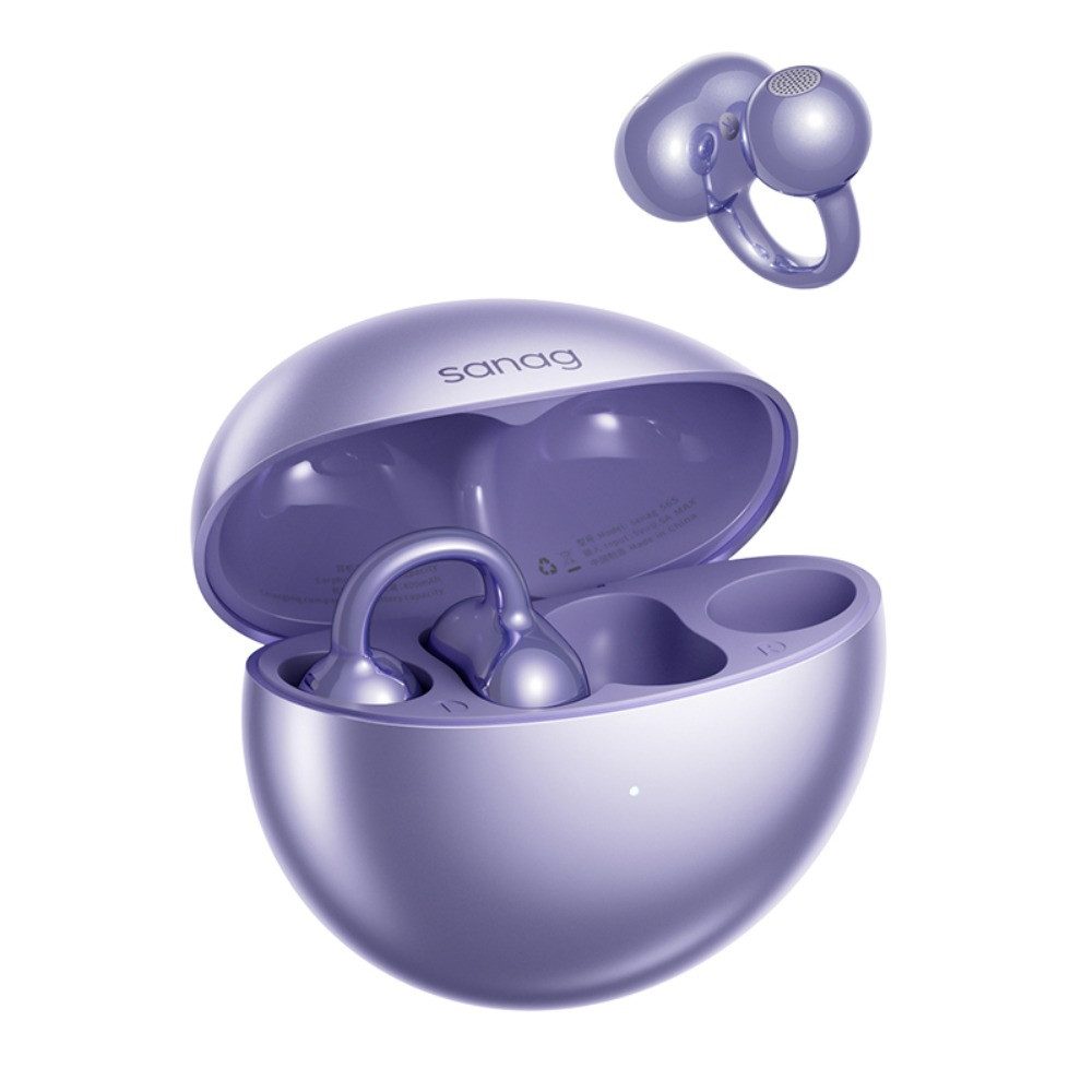 SANAG Open Ear Clip On Kopfhörer Ultra Kabellos Bluetooth 5.3 IPX4 Open-Ear-Kopfhörer