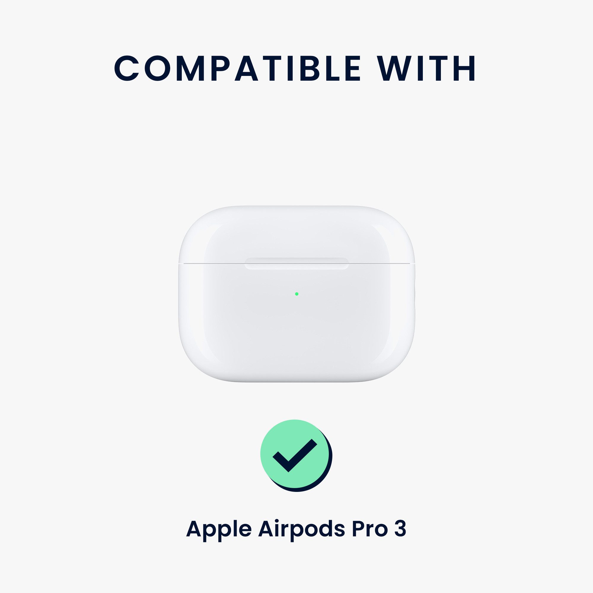 kwmobile Kopfhörer-Schutzhülle In-Ear Kopfhörer Case für Apple Airpods Pro 3, Hülle mit Karabiner - Headphones Case - Pilates Katze Design – Bild 2 von 5