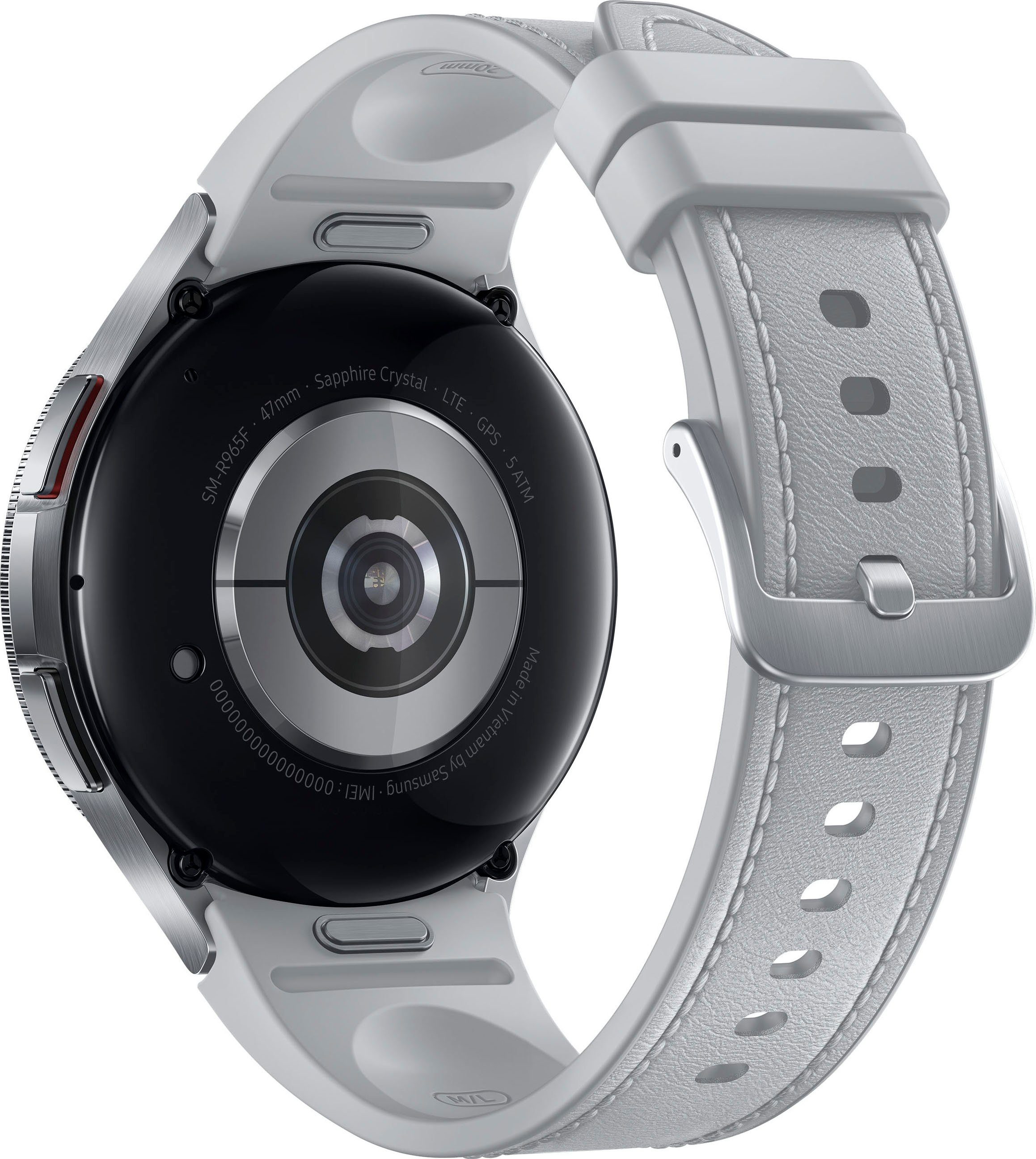 Smartwatch Wear cm/1'5 Zoll, OS Classic Galaxy Watch silber LTE Samsung (3'73 silber 6 Samsung) | by 47mm