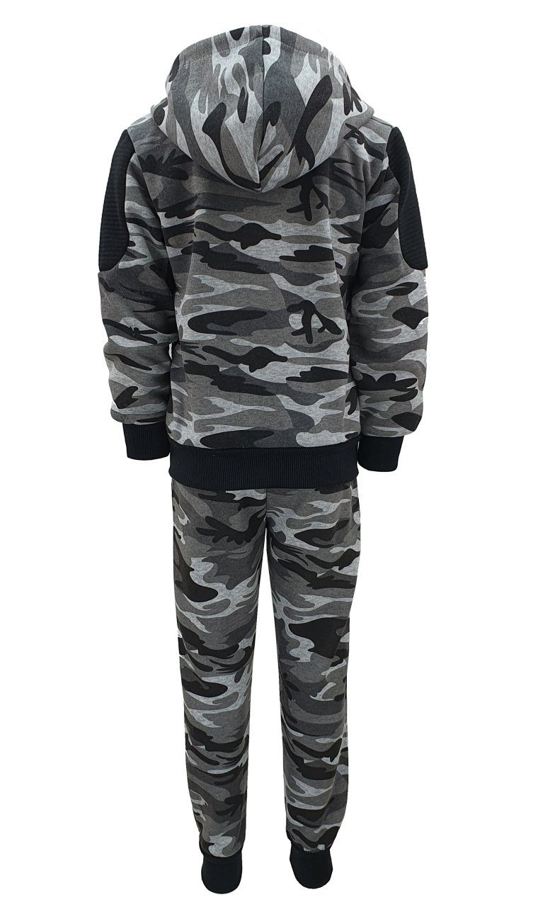 Kinder für Freizeitanzug Fashion Army Tarn camouflage Sweatanzug JF280, Boy Sweatanzug