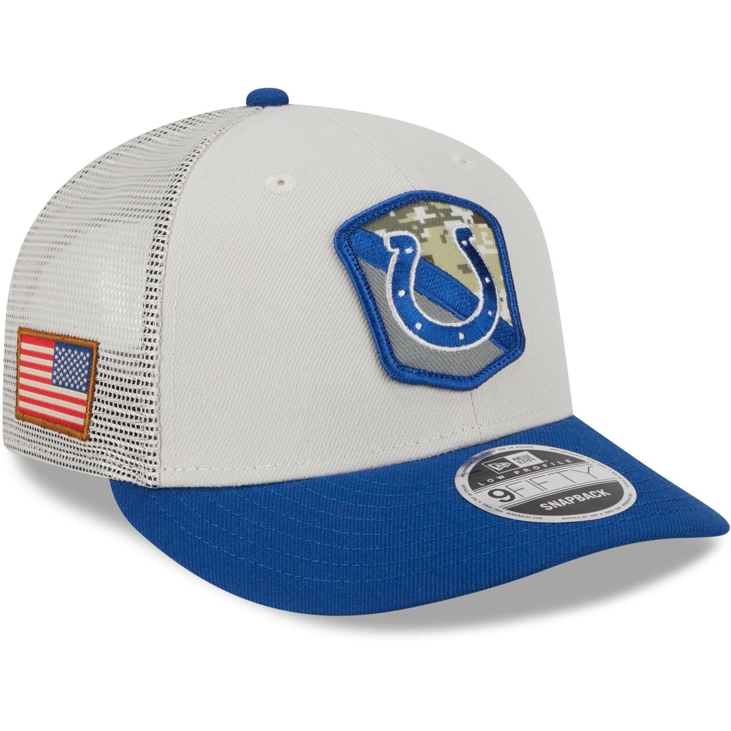 New Era Snapback Cap 9Fifty Low Profile Snap NFL Salute to Service Indianapolis Colts
