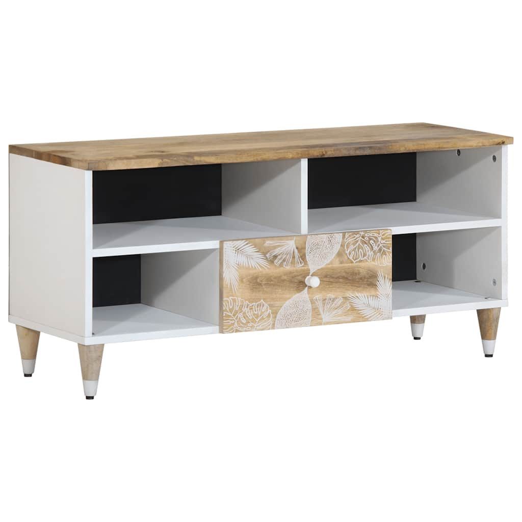 vidaXL TV-Schrank TV-Schrank 100x33,5x46 cm Massivholz (1-St)