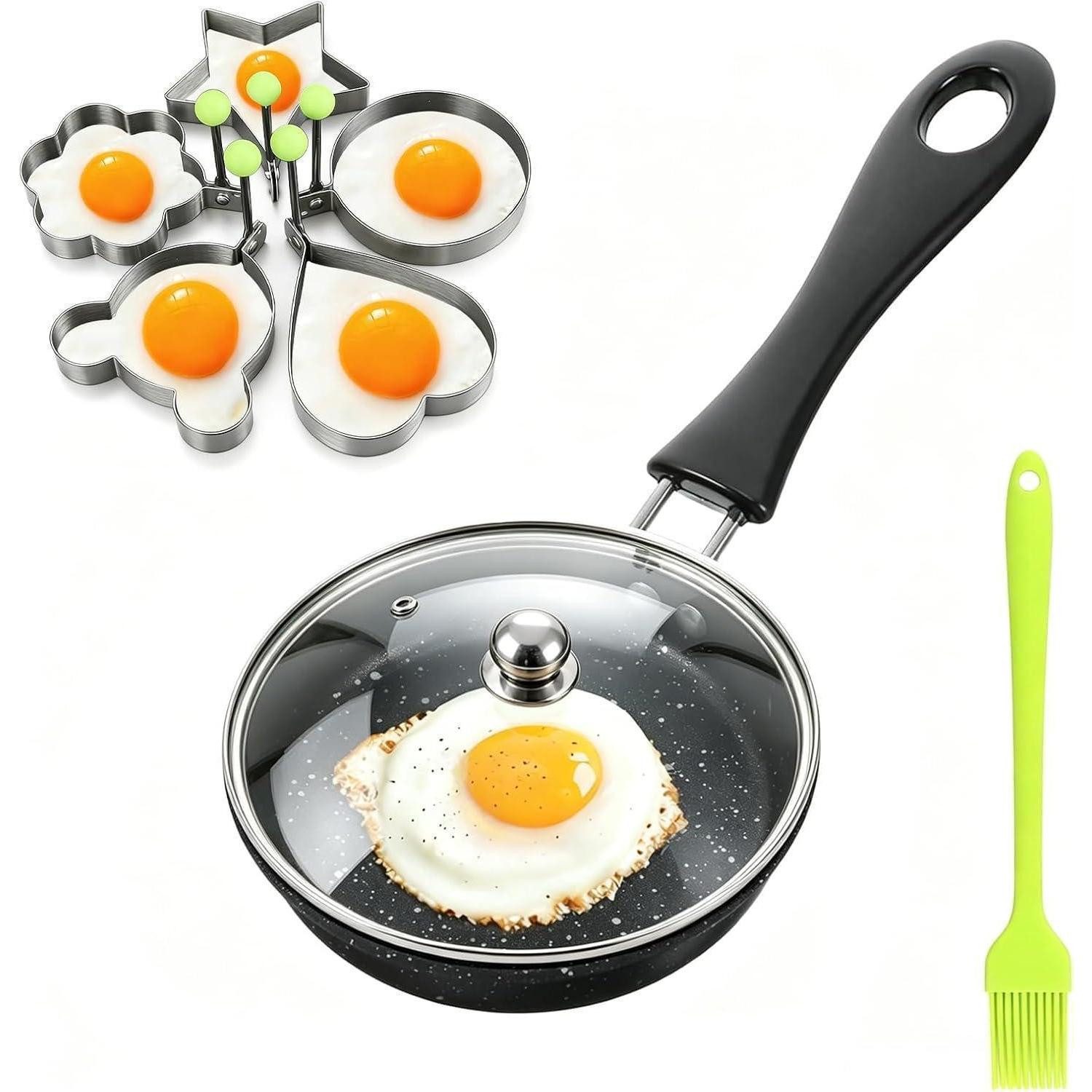 LuxusKollektion Bratpfanne Mini-Pfanne 12cm mit 5 Formen Induktion