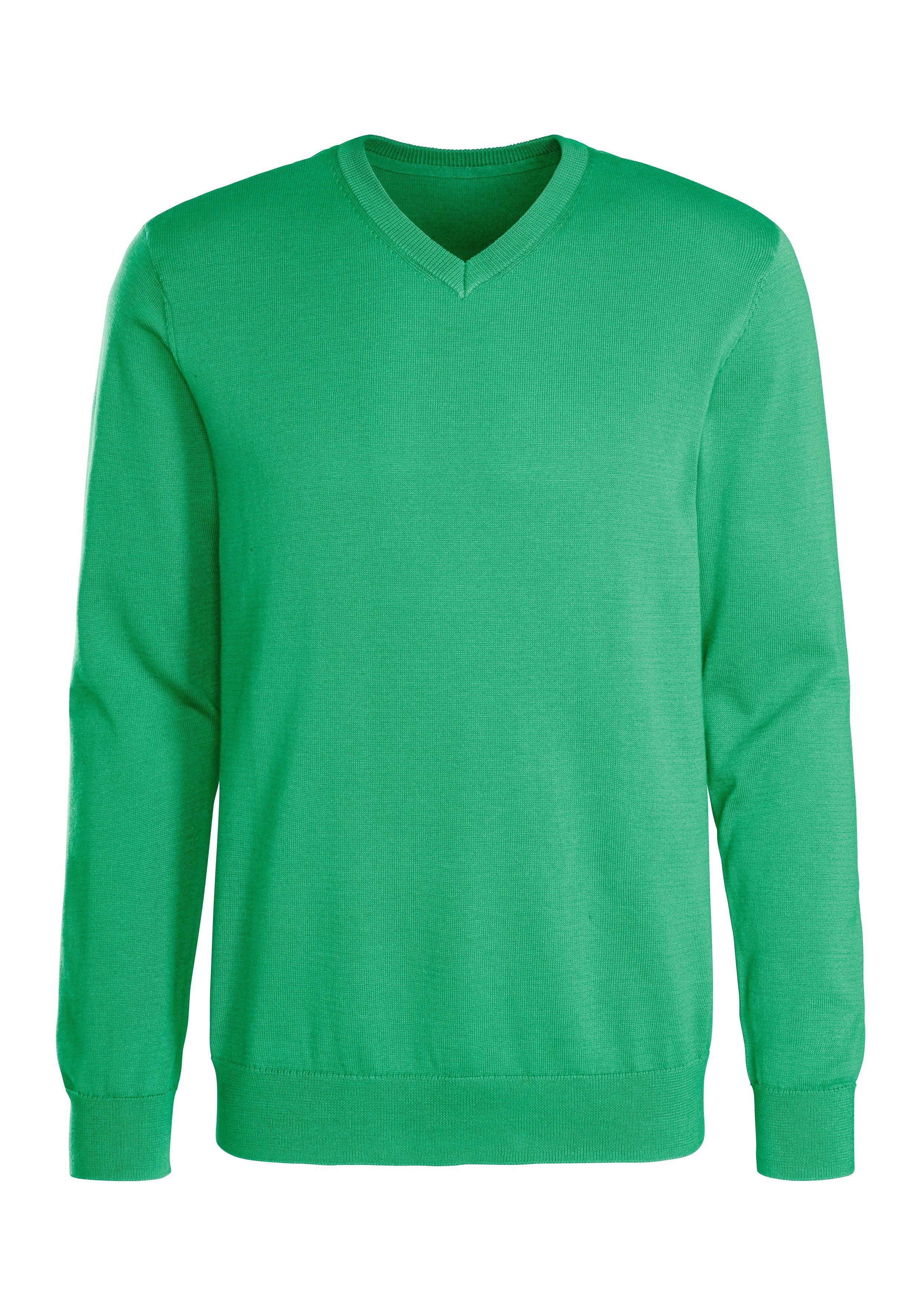 H.I.S Strickpullover mit V-Ausschnitt, Pullover aus Feinstrick, Baumwollmischung. € 34,99