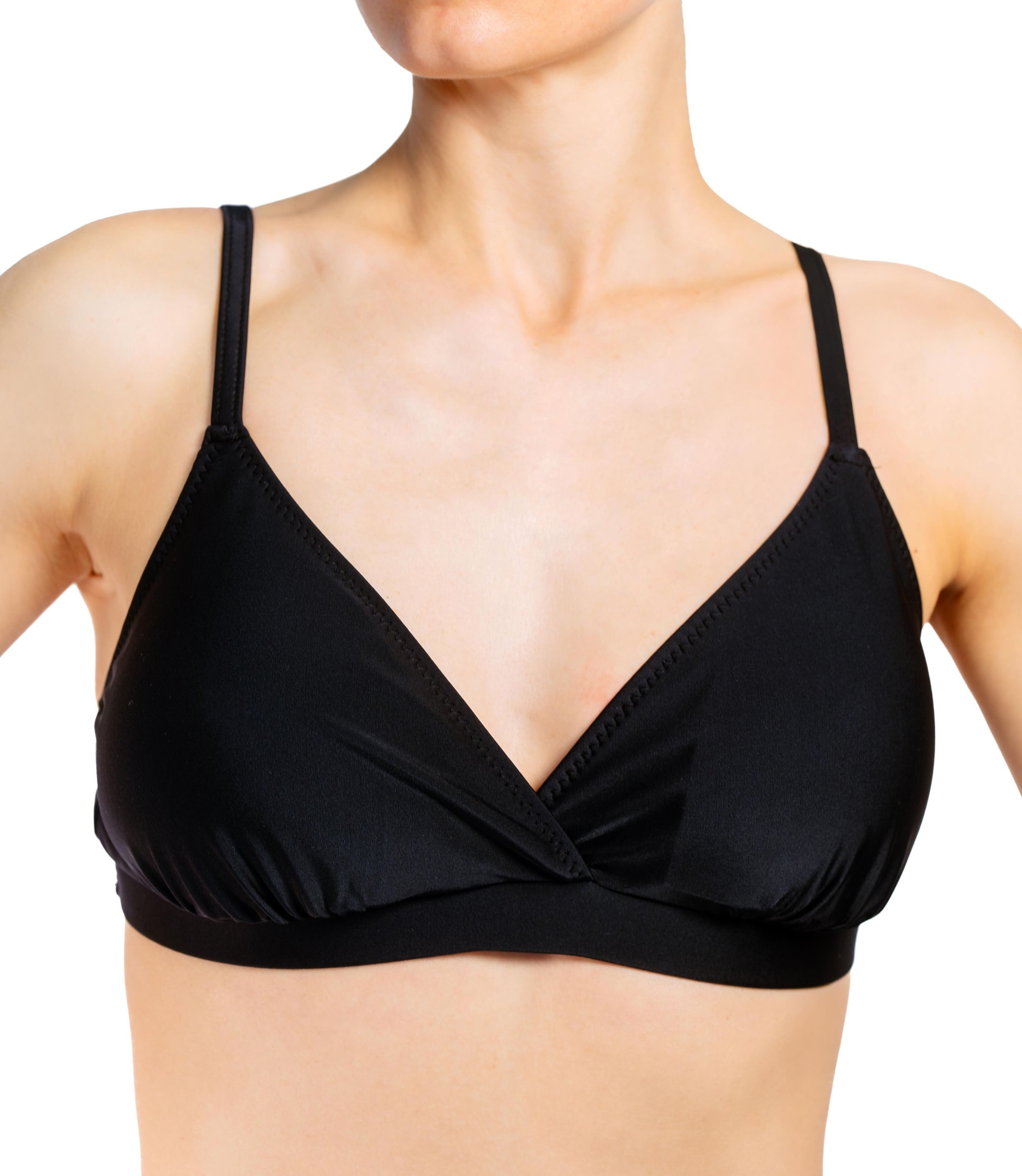 Triangel-Bikini Bikini Oberteil Neckholder Push Up Padded Zum Binden