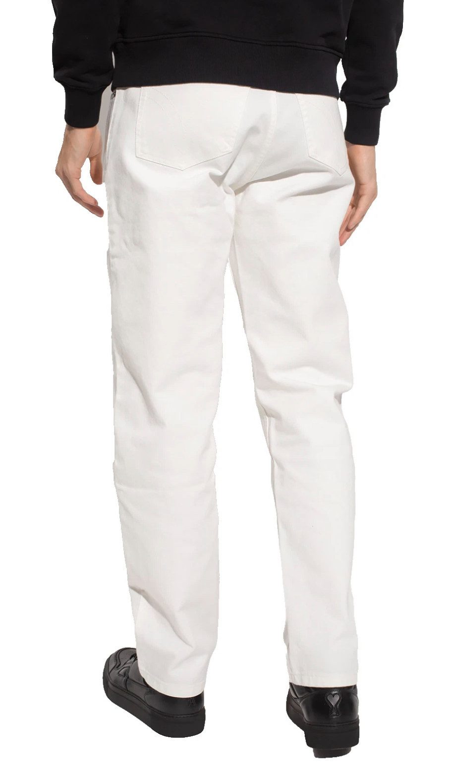 AMI PARIS - ALEXANDRE MATTIUSSI 5-Pocket-Jeans Gerade Jeans Denim Hose 5-Pocket Premium-Komfort,hochwertiges Baumwollgewebe, softem Finish