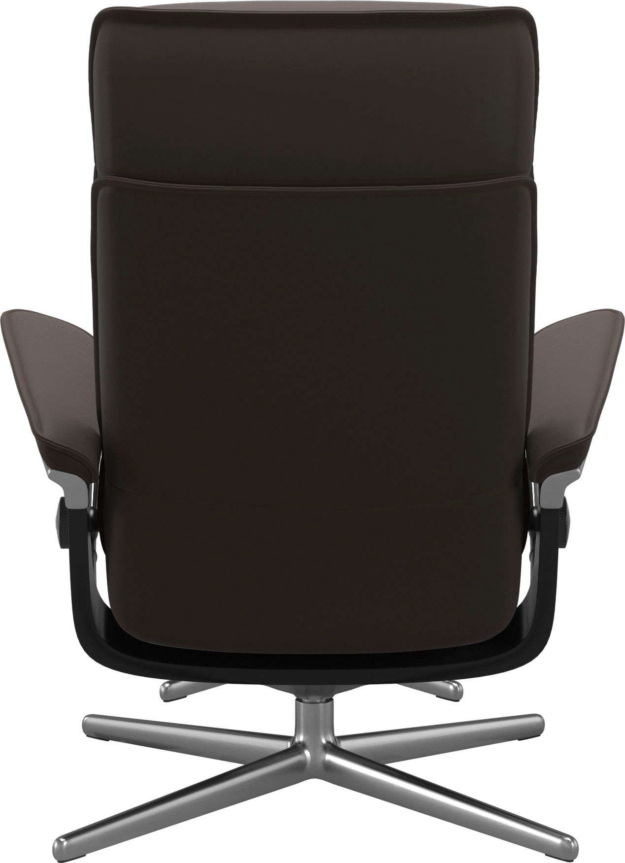 Stressless® Relaxsessel Admiral (Set, Relaxsessel inkl. Hocker), mit Cross Base, Größe M & L, Holzakzent Schwarz
