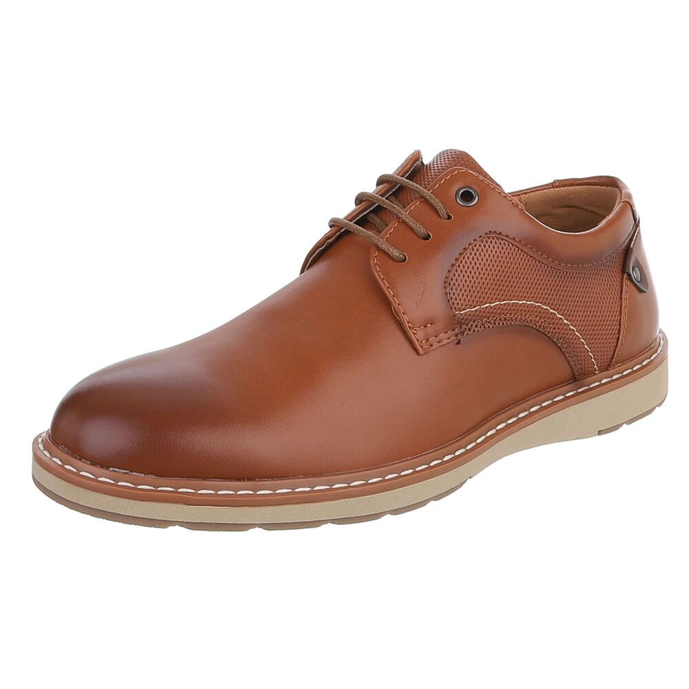 Coolwalk Herren Schnürschuh mit Struktur und Komfort-Sohle Schnürschuh (91917860) Flach Business-Schuhe in Braun