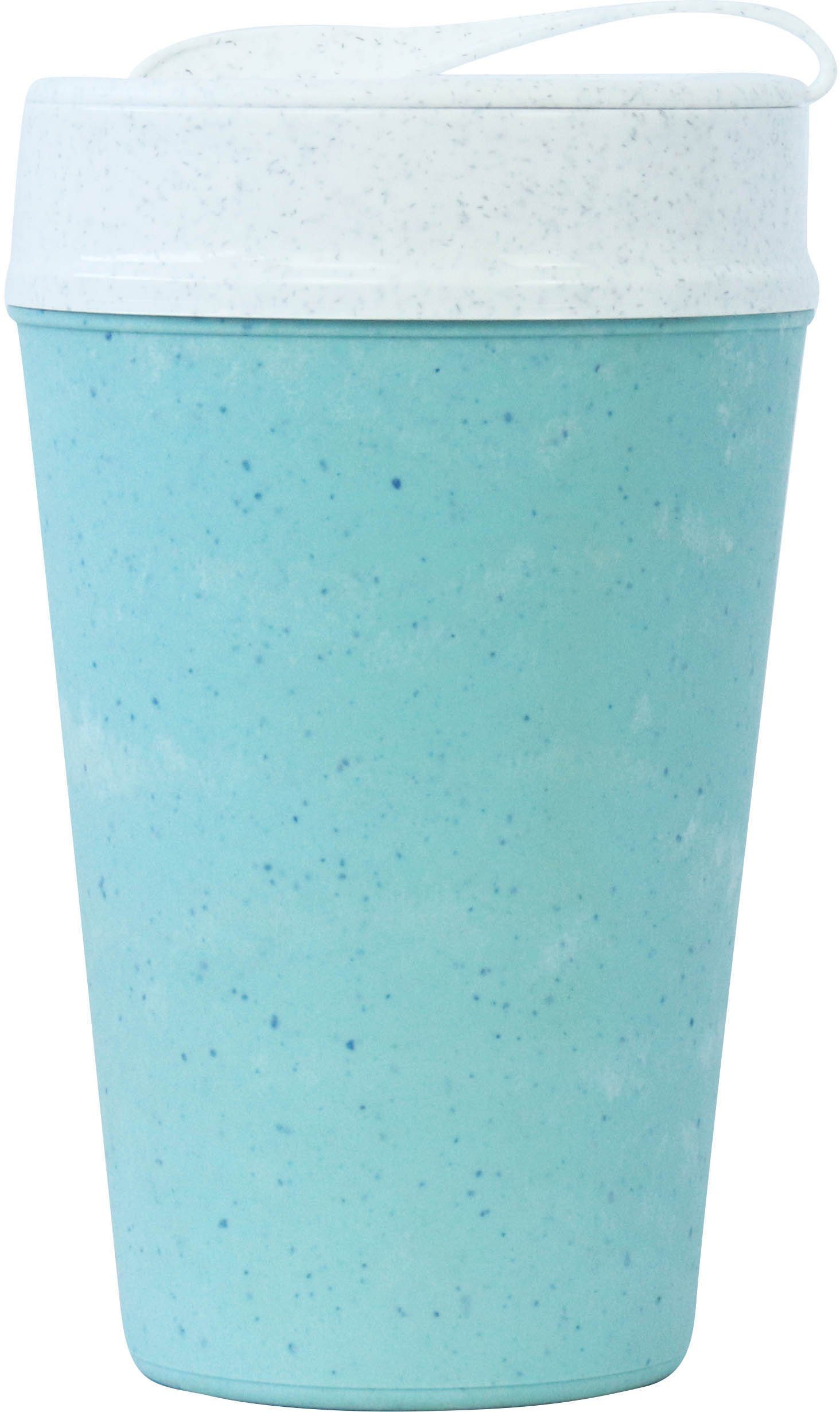 KOZIOL Coffee-to-go-Becher ISO TO GO, 1-tlg., Holz, Kunststoff, 100% biobasiertes Material,doppelwandig,melaminfrei,recycelbar,400ml