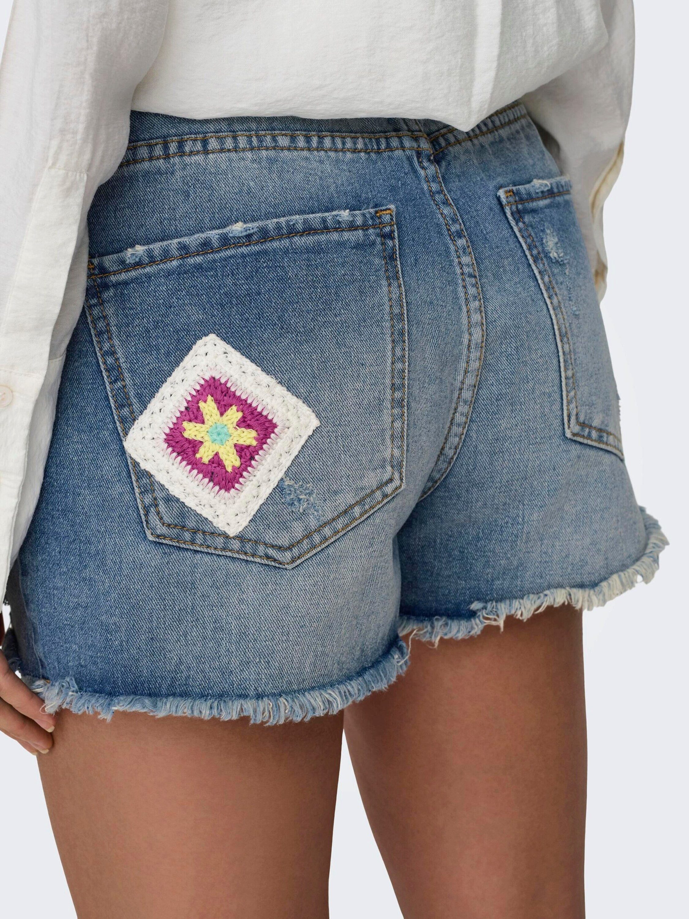 ONLY Jeansshorts Zuma (1-tlg) Fransen