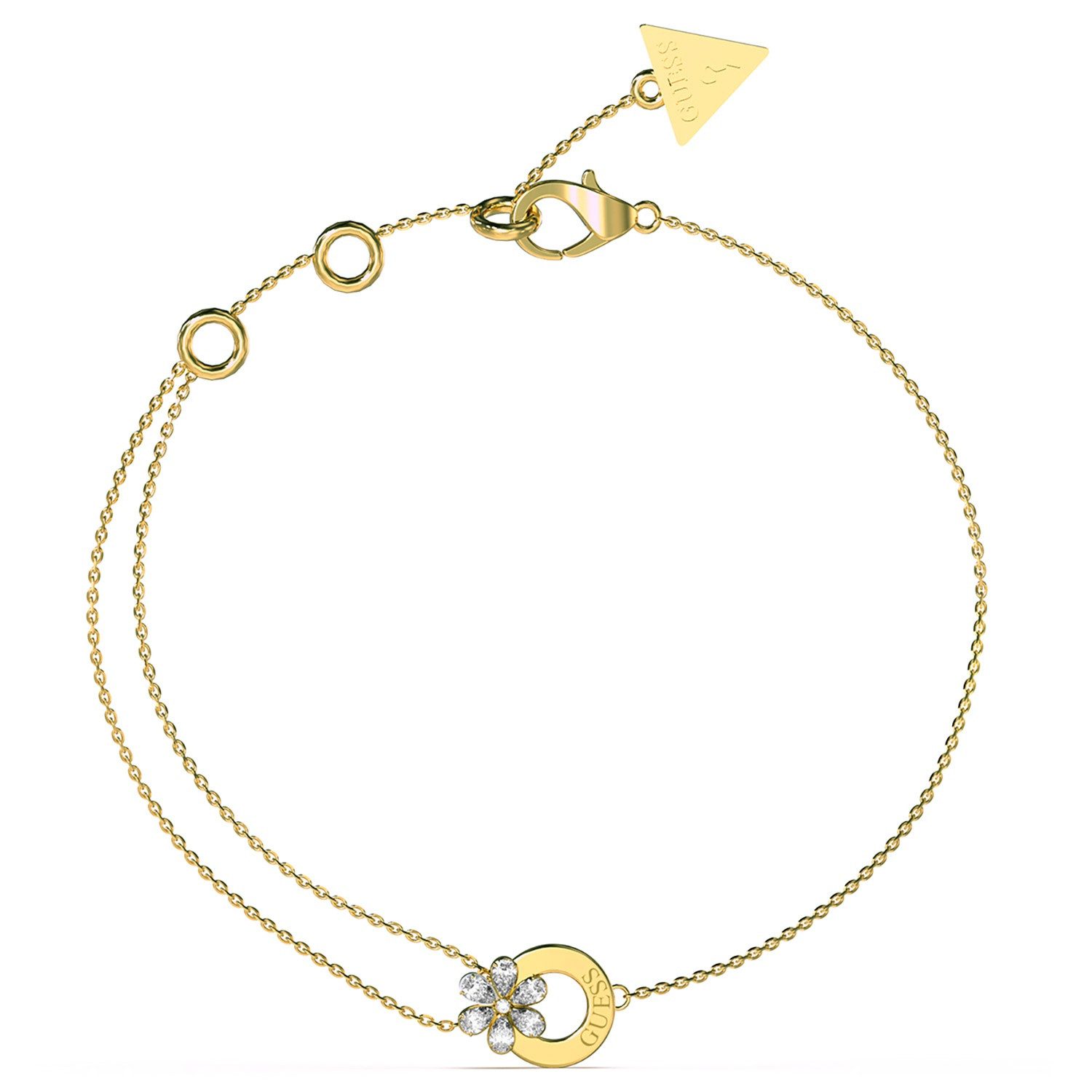 Guess Gliederarmband Lily Flower Goldfarben S günstig online kaufen