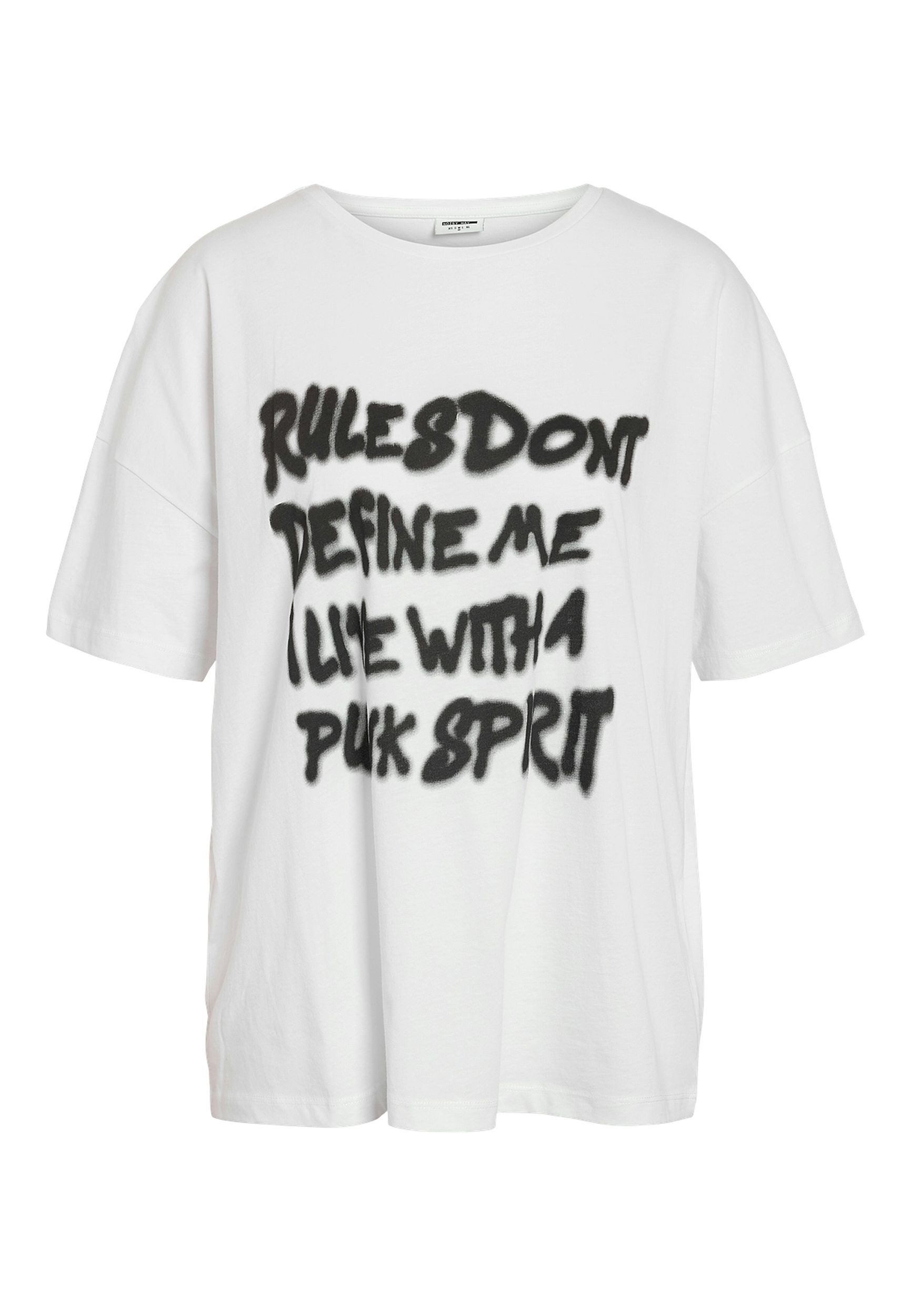Noisy may T-Shirt Print Kurzarm Rundhals Bequem NMSERA SS O-NECK T-SHIRT VIP