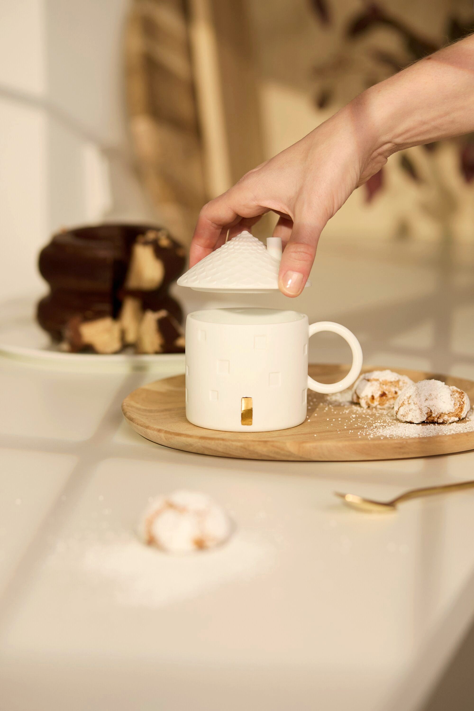 Räder Design Tasse Haustasse Schornstein von räder Design – Porzellantasse mit Hausmotiv