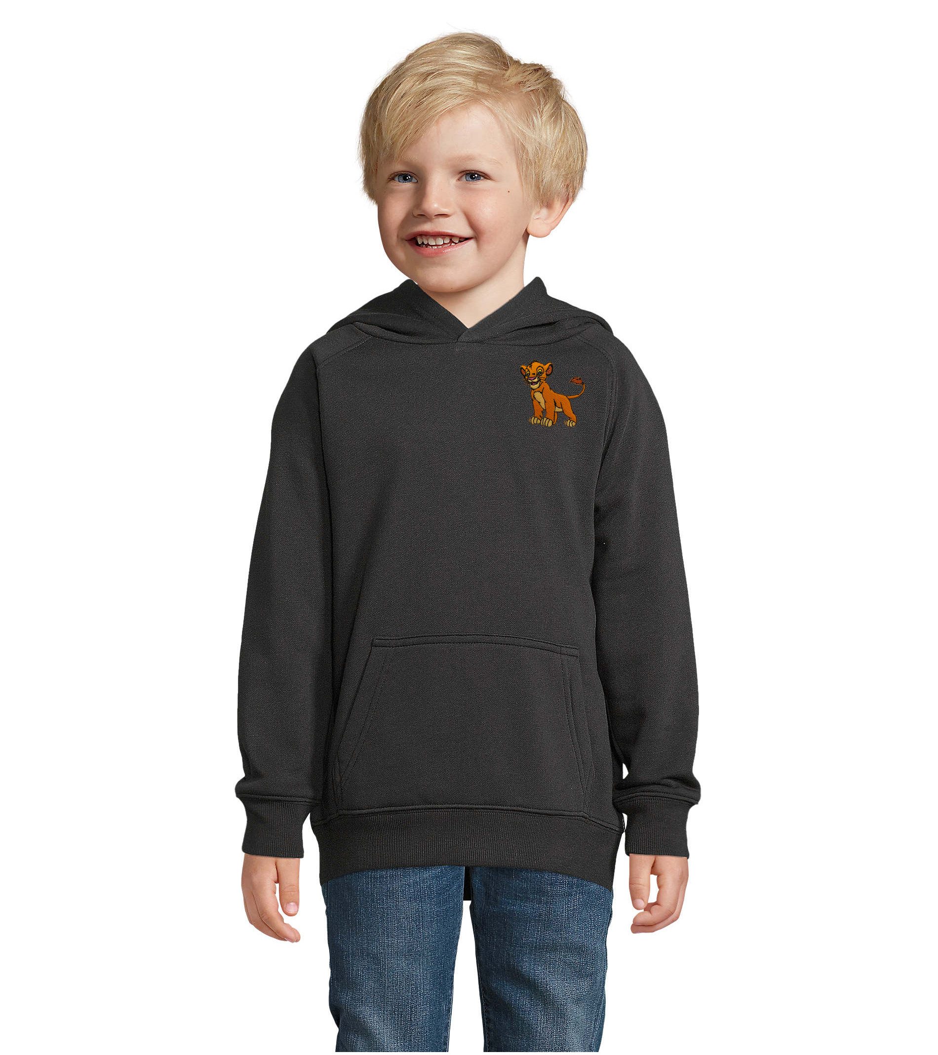 Blondie & Brownie Hoodie Simba König Löwen löwe Sahara Retro Kino Film Vintage kinder Hoodie (Einzelartikel) Disney Simba Lion King Vintage Kids Hoody