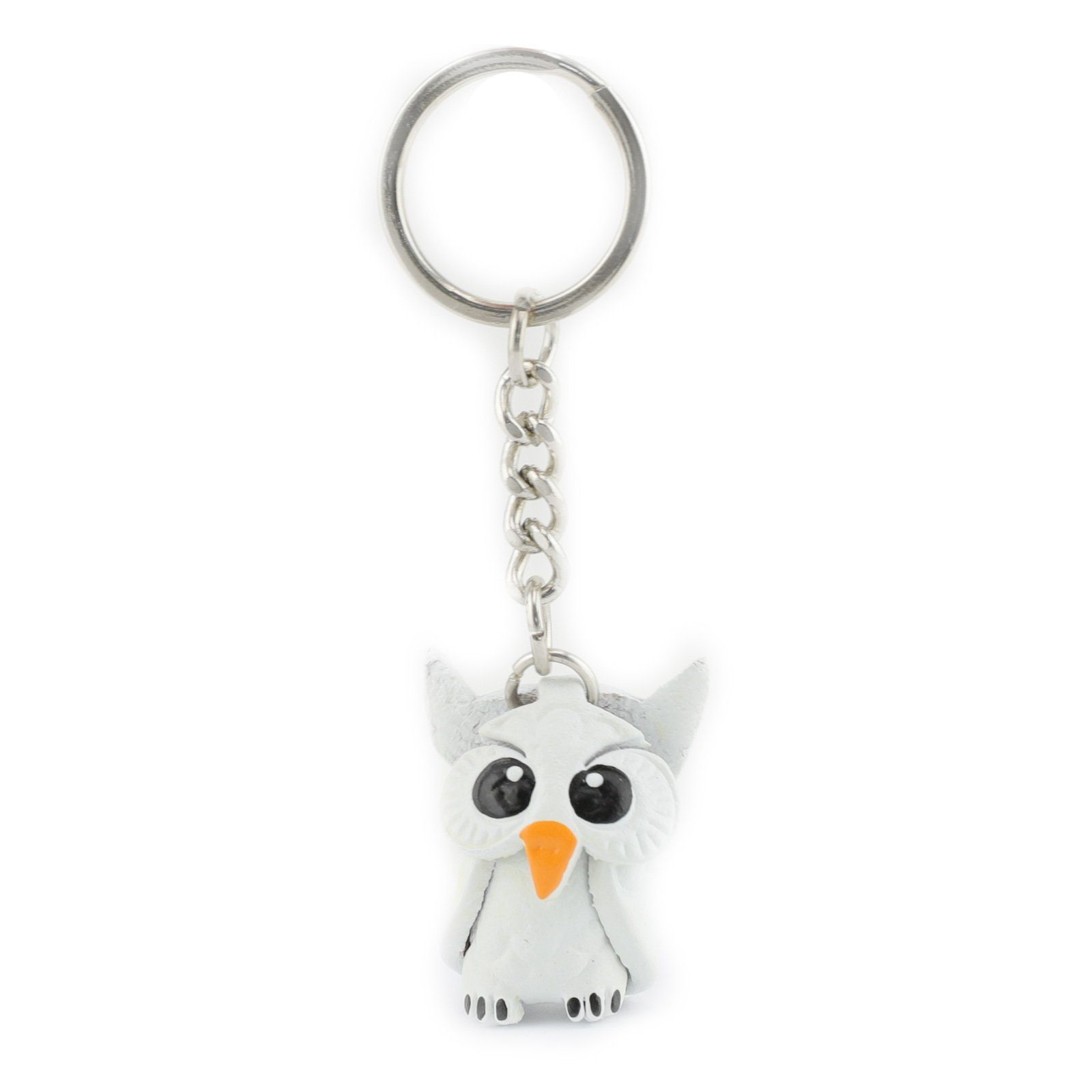 Monkimau Schlüsselanhänger Set Eulen Schlüsselanhänger aus Leder