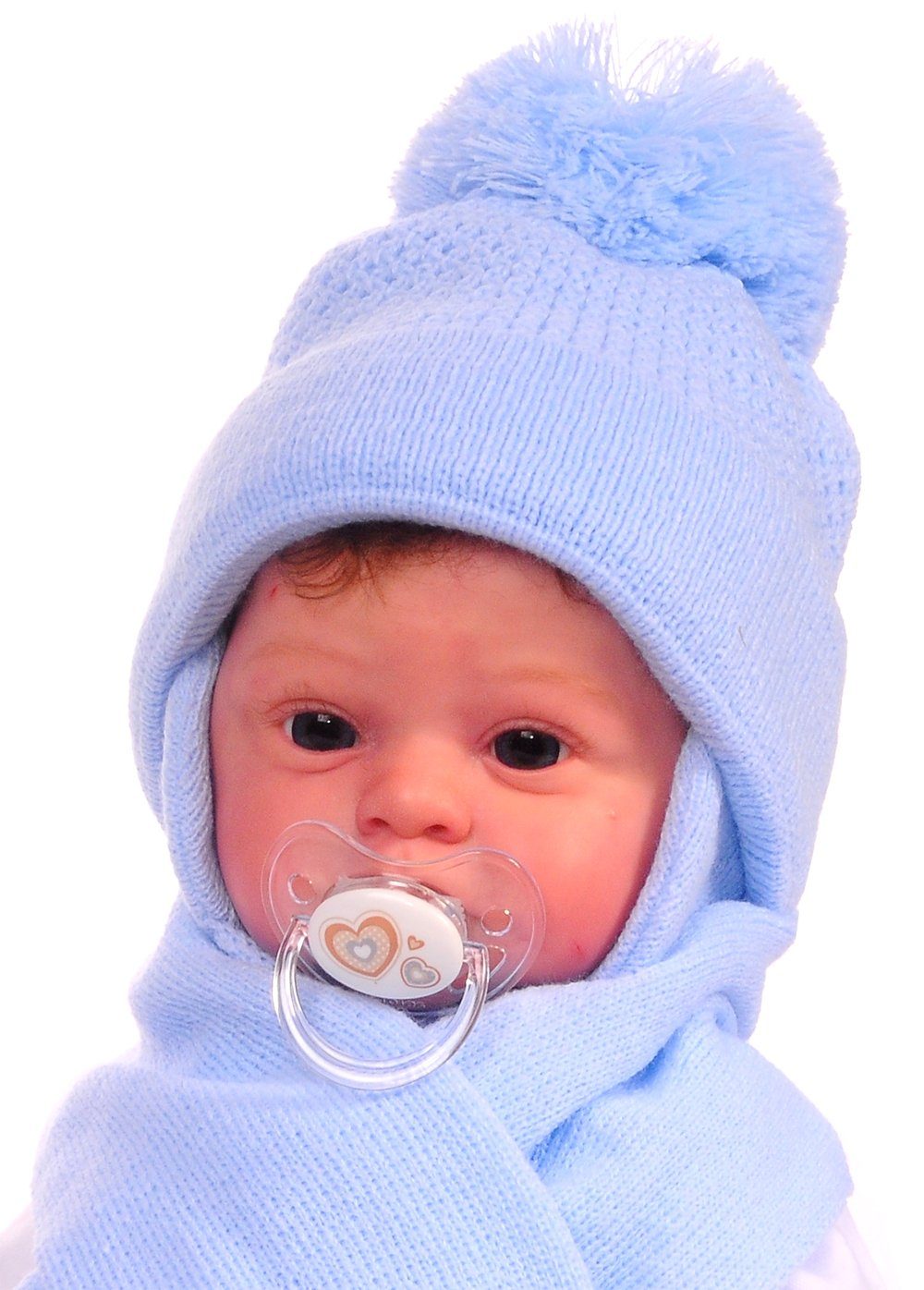 La Bortini Mütze Set gefüttert warm Schal für & Schal Neugeborene und 3-12Monate Mütze