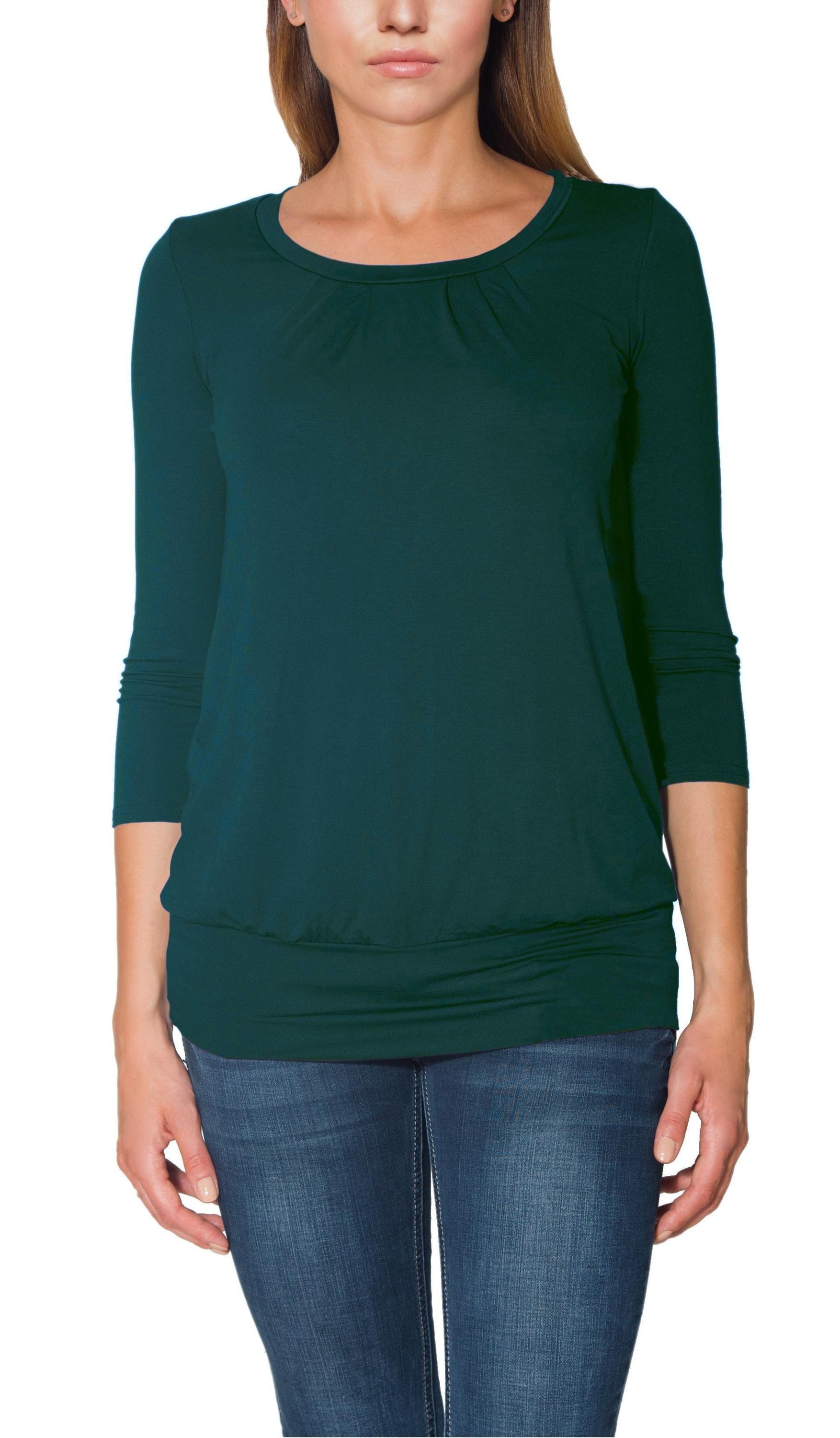 Alkato Longshirt Alkato Damen Viskose Shirt günstig online kaufen