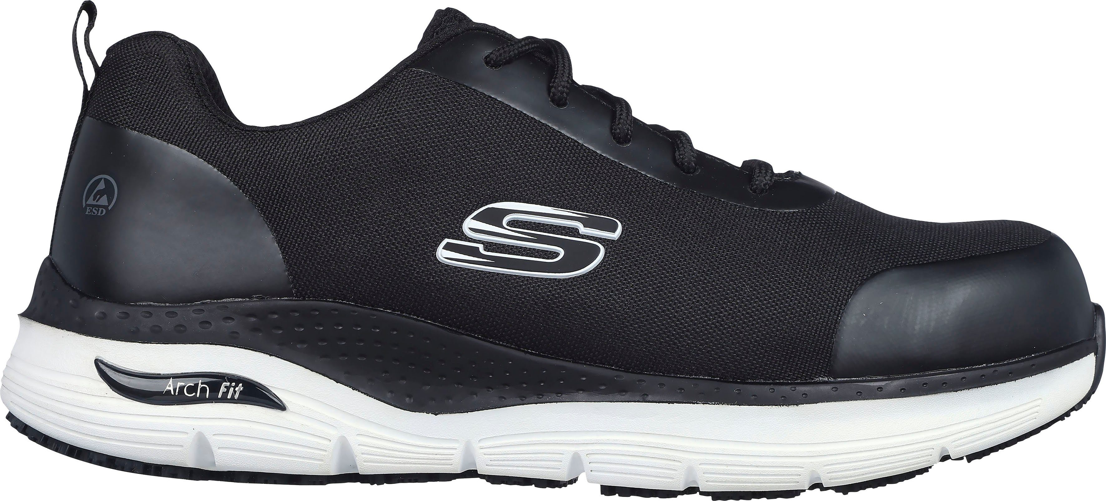 Skechers leicht FIT durchtrittsicher Sicherheitsschuh und SR-RINGSTAP ARCH S3 sportlich, ESD,