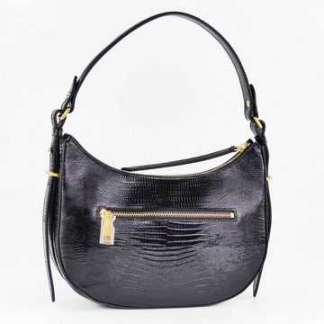 LANCASTER Schultertasche Exotic Lézard & Croco Leder Hobo Bag