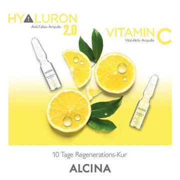 ALCINA Gesichtskur Alcina Hyaluron 2.0 / Vitamin C - Ampullen-Kur - 10x1ml