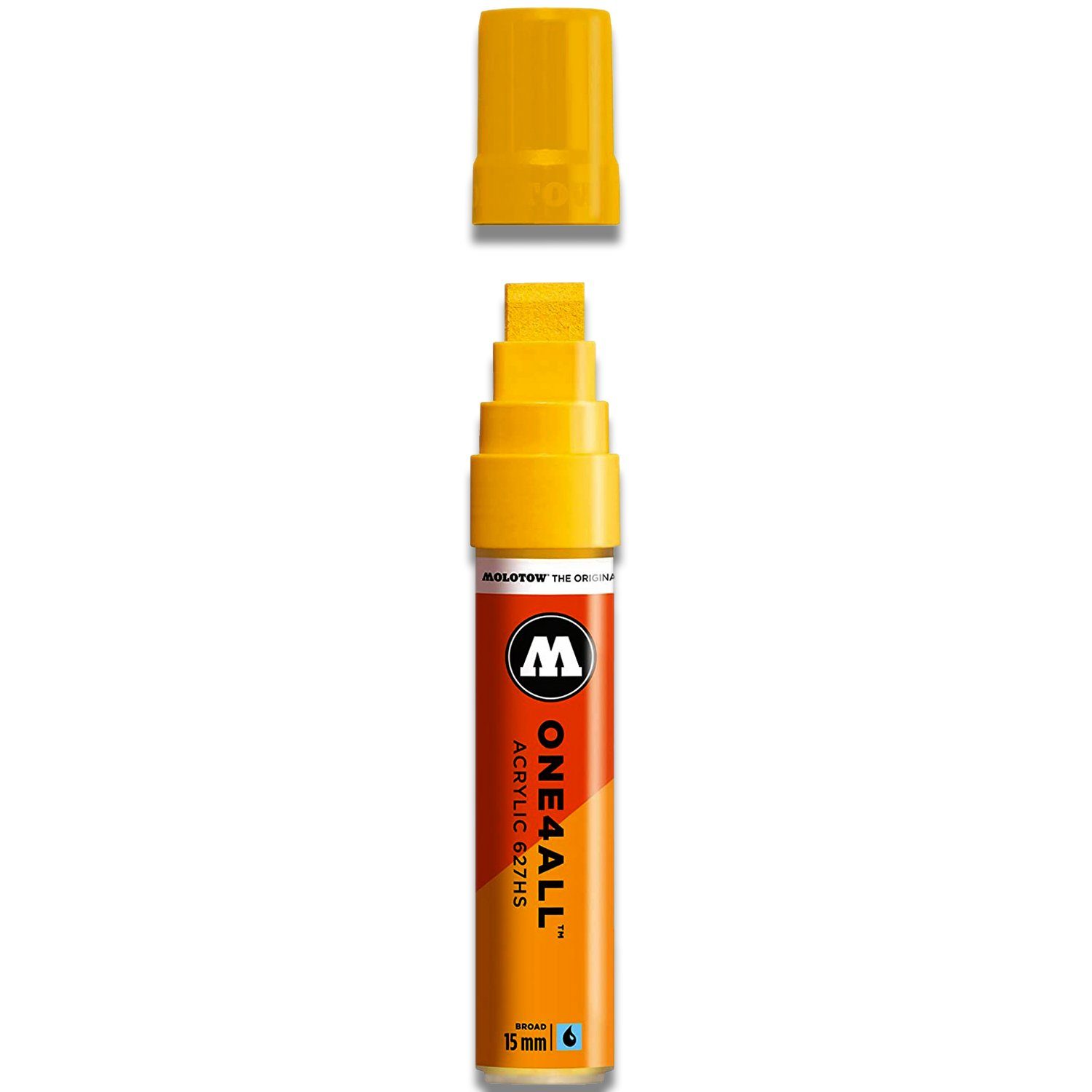 MOLOTOW Marker Molotow ONE4ALL 627HS 15mm Acrylmarker (Farbauswahl), (1-tlg) Zinkgelb