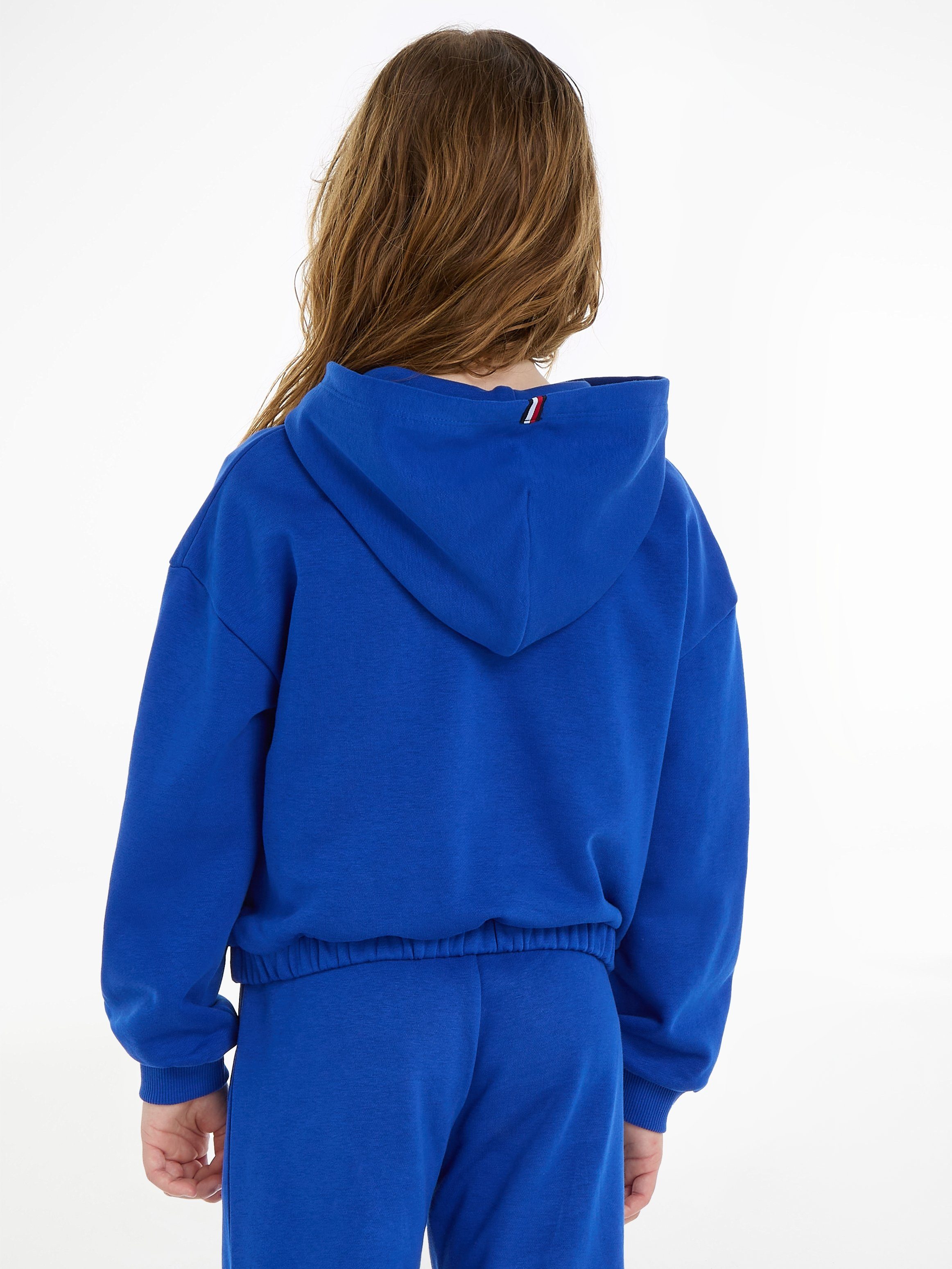 mit SCRIPT HOODIE Kapuzensweatshirt Logo-Stickerei Hilfiger Blue Tommy Ultra HILFIGER