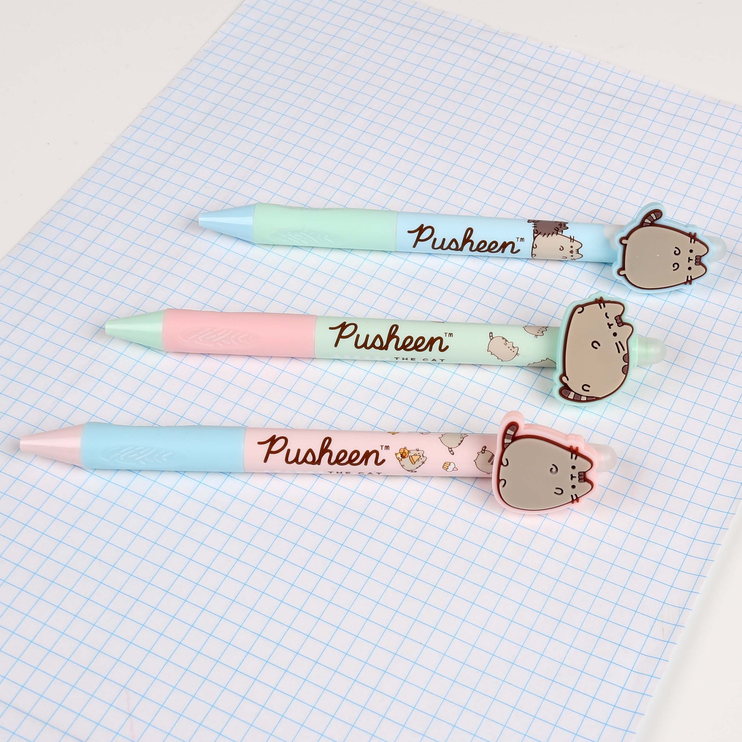 Pusheen Gelschreiber Pusheen Gelschreiber mit Radiergummi, radierarbar, blau, 0,5 mm – Bild 5 von 5