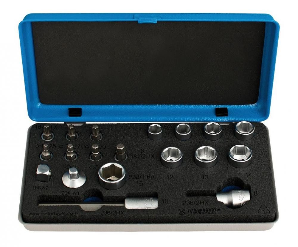 Unior Fahrradwerkzeugset Unior Bits- und Steckschlüssel-Set 1782