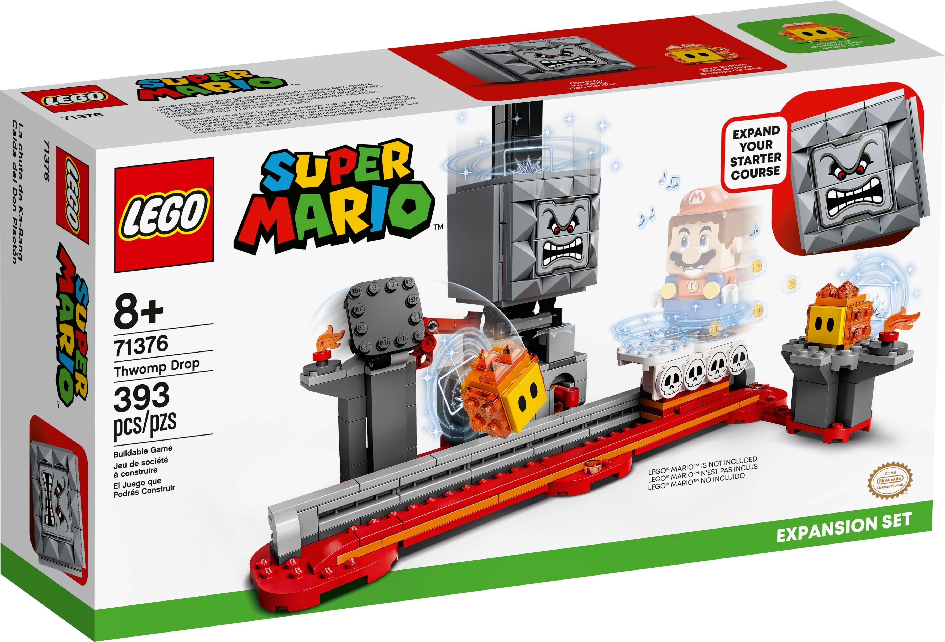LEGO® Super Mario 71376 Fallender Steinblock – Erweiterungsset Konstruktionsspielsteine