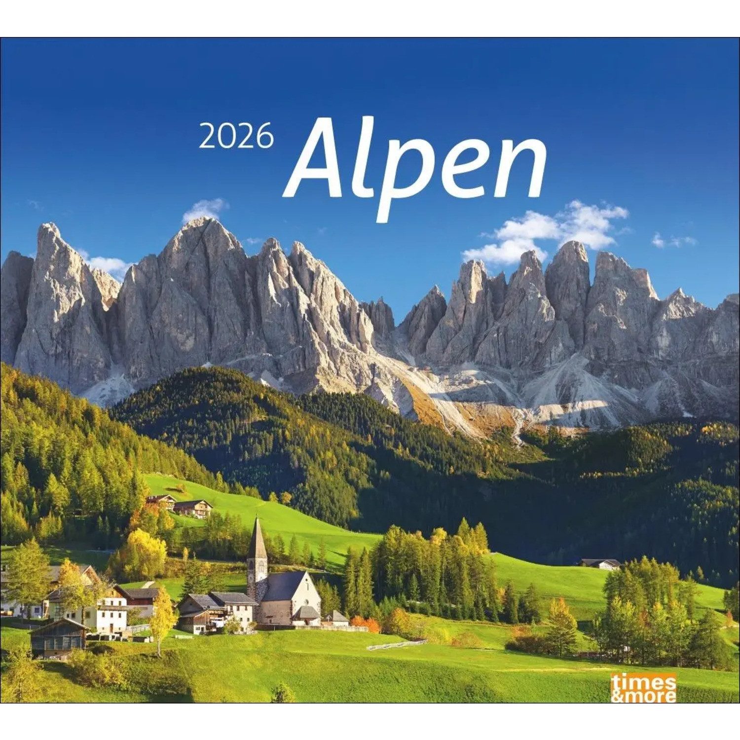 HEYE Wandkalender times&more Alpen Bildkalender 2026