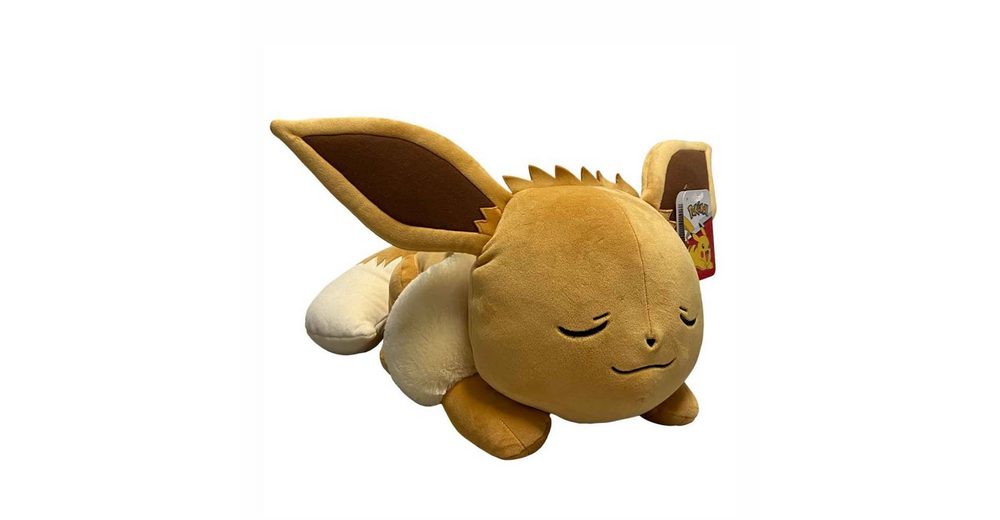 POKÉMON Plüschfigur »XXL Evoli schlafend Plüsch-Figur 45 cm Pokemon