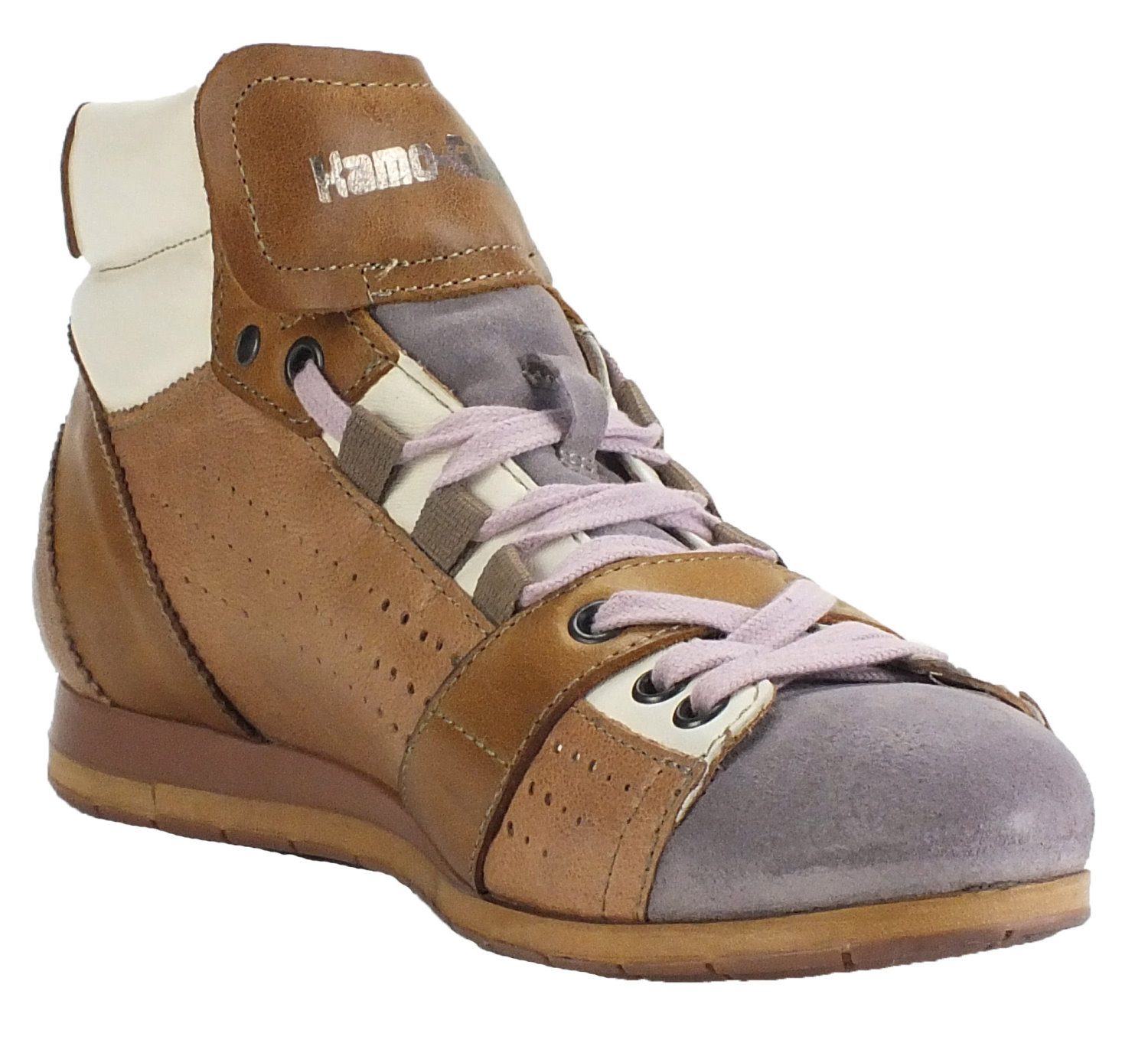 Kamo-Gutsu Damen Leder Halbschuhe Sneaker Wechselfussbett – Bild 5 von 5