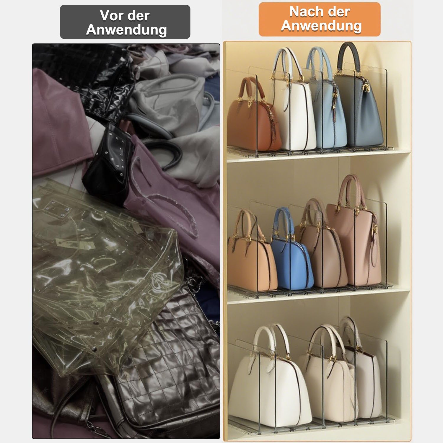 SURFOU Taschenorganizer 10 Stück Handtaschen Organisator Regalteiler für Sc günstig online kaufen