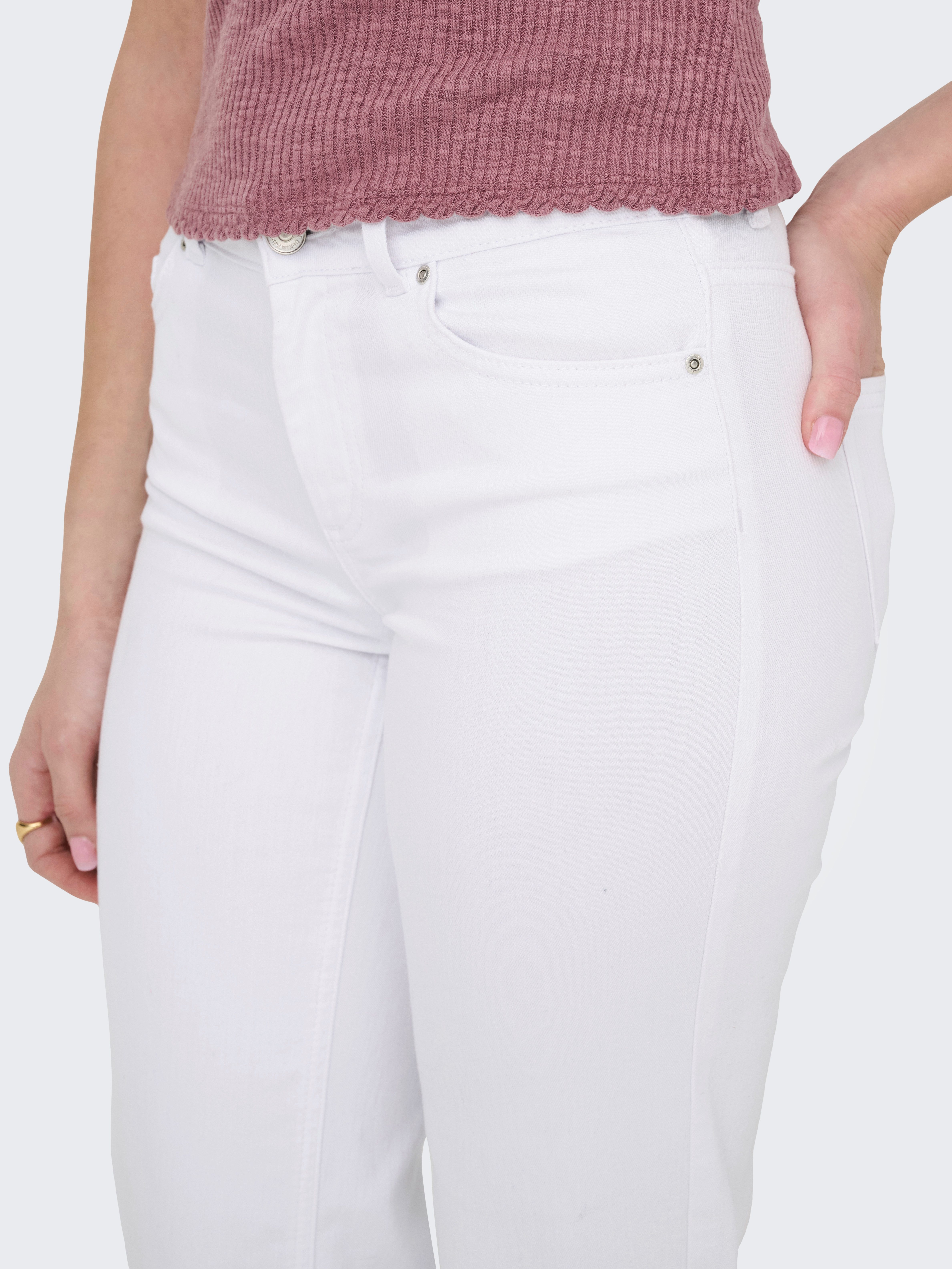 ONLY Straight-Jeans ONLBLUSH MID STRAIGHT DNM DOT NOOS 5-Pocket Style